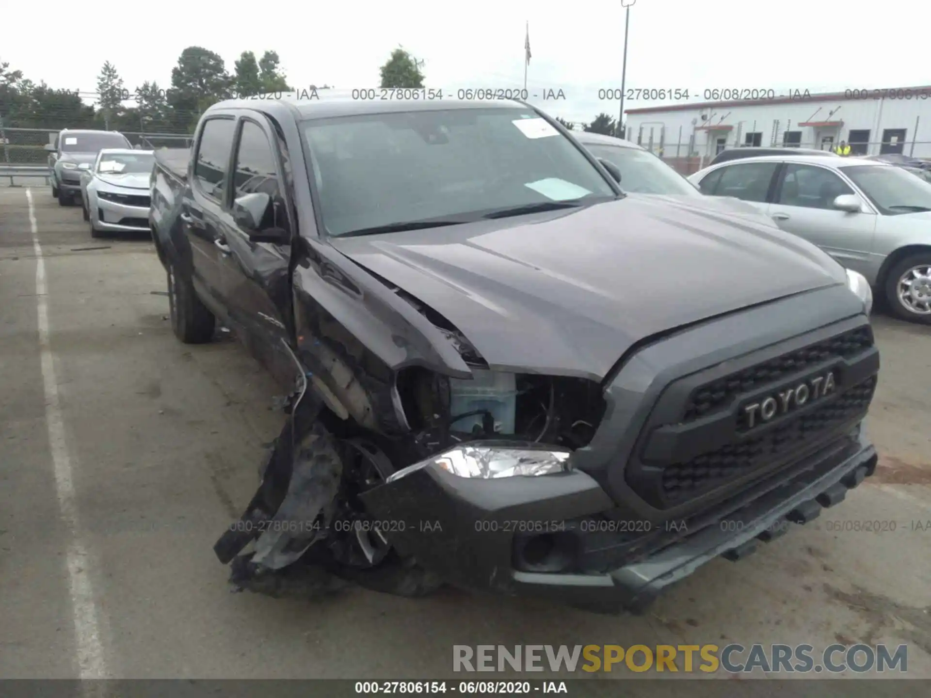 1 Photograph of a damaged car 5TFCZ5AN0KX177801 TOYOTA TACOMA 4WD 2019