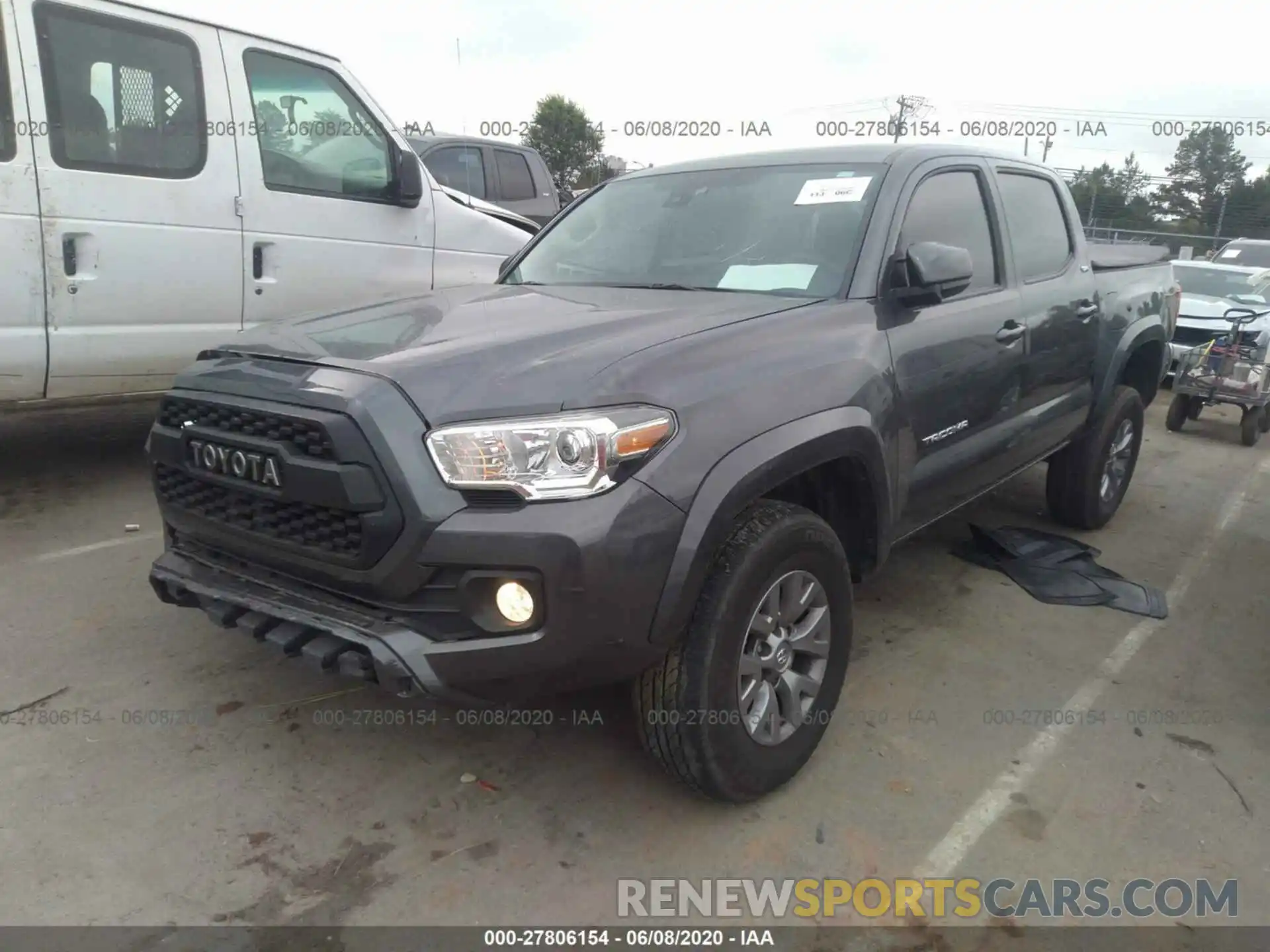 2 Photograph of a damaged car 5TFCZ5AN0KX177801 TOYOTA TACOMA 4WD 2019