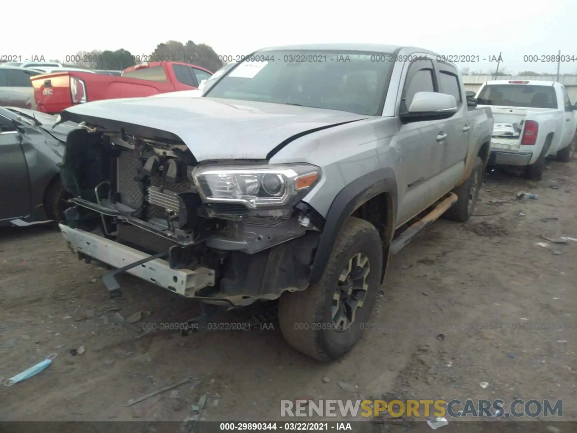 2 Photograph of a damaged car 5TFCZ5AN0KX194887 TOYOTA TACOMA 4WD 2019