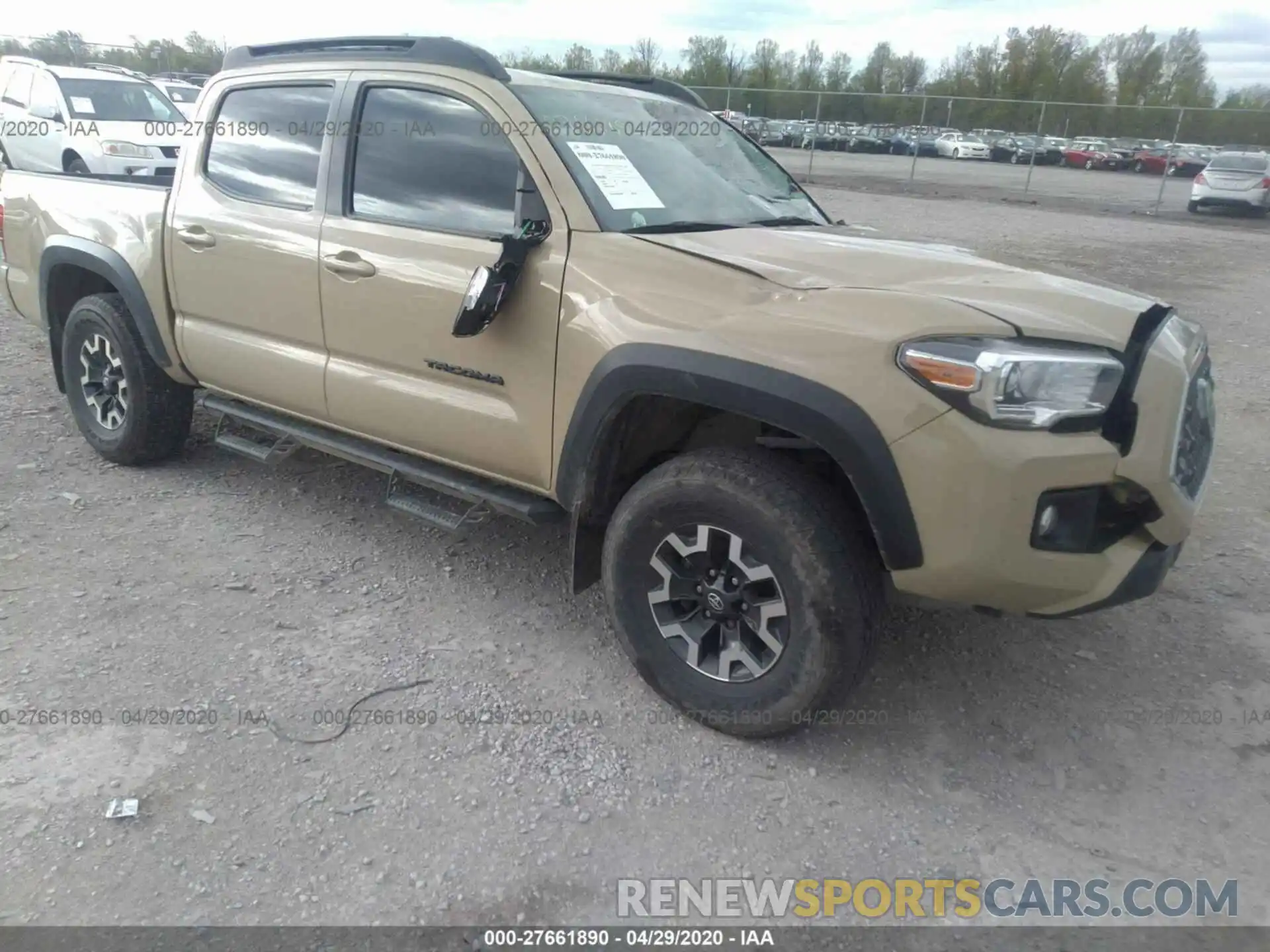 1 Photograph of a damaged car 5TFCZ5AN2KX179842 TOYOTA TACOMA 4WD 2019