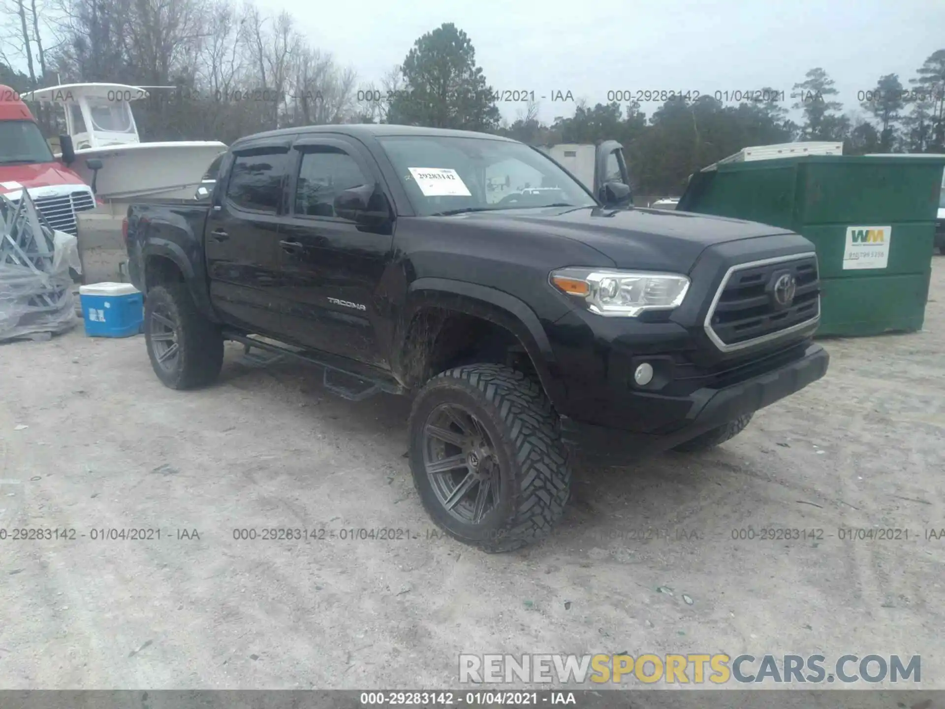 1 Photograph of a damaged car 5TFCZ5AN2KX190954 TOYOTA TACOMA 4WD 2019