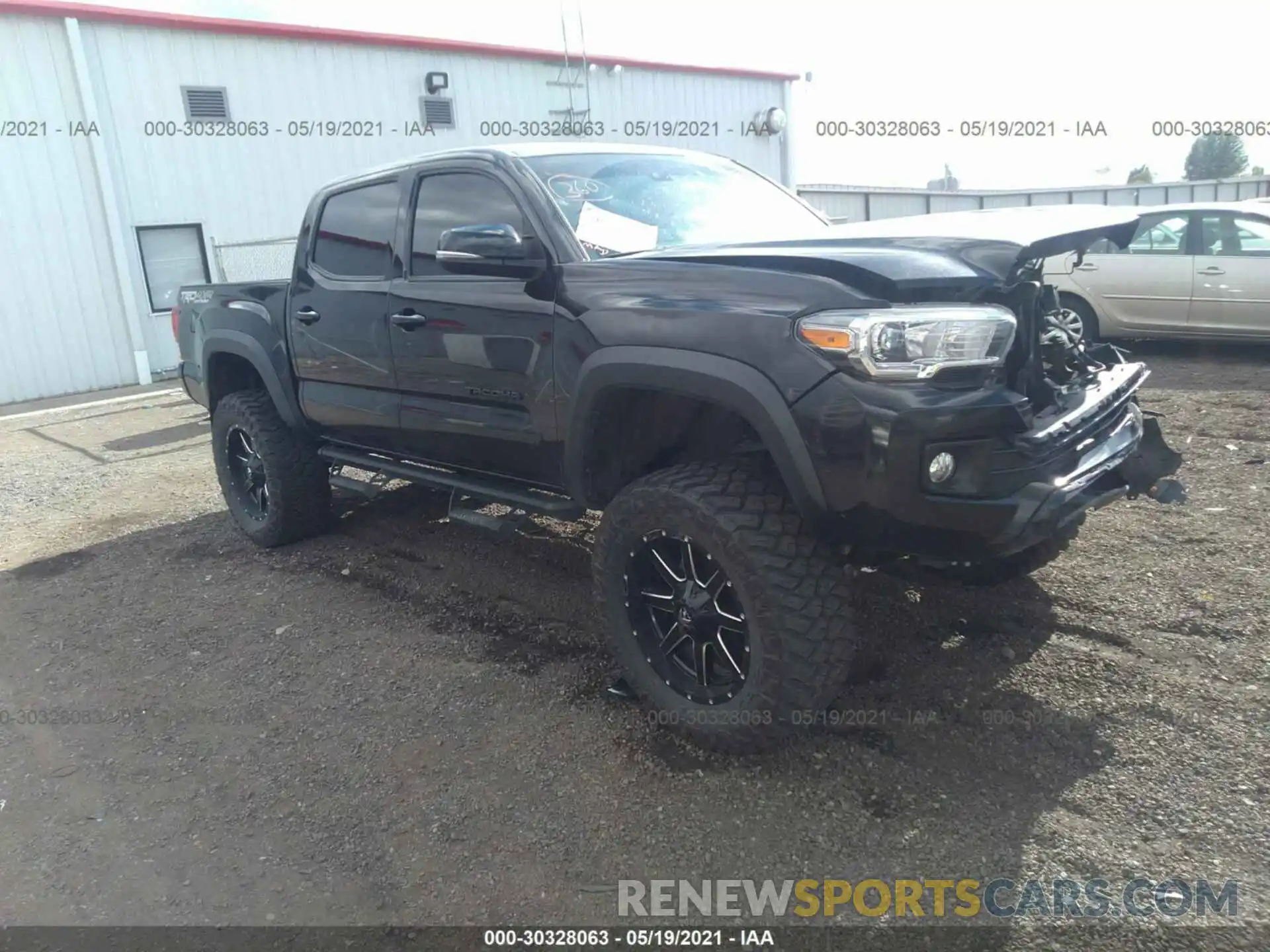 1 Photograph of a damaged car 5TFCZ5AN3KX183852 TOYOTA TACOMA 4WD 2019