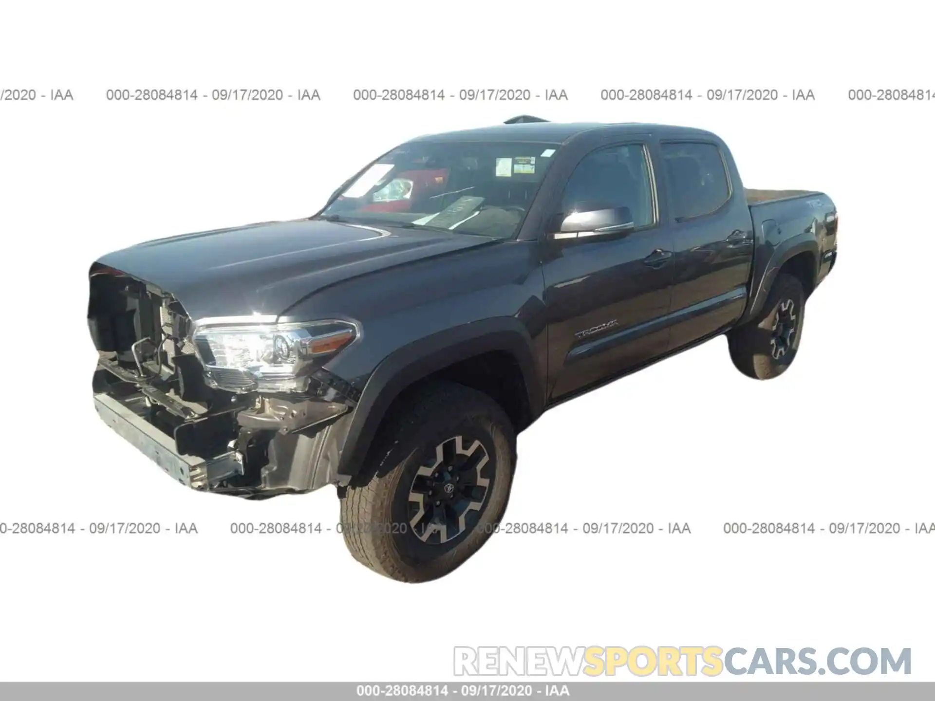 2 Photograph of a damaged car 5TFCZ5AN3KX196844 TOYOTA TACOMA 4WD 2019