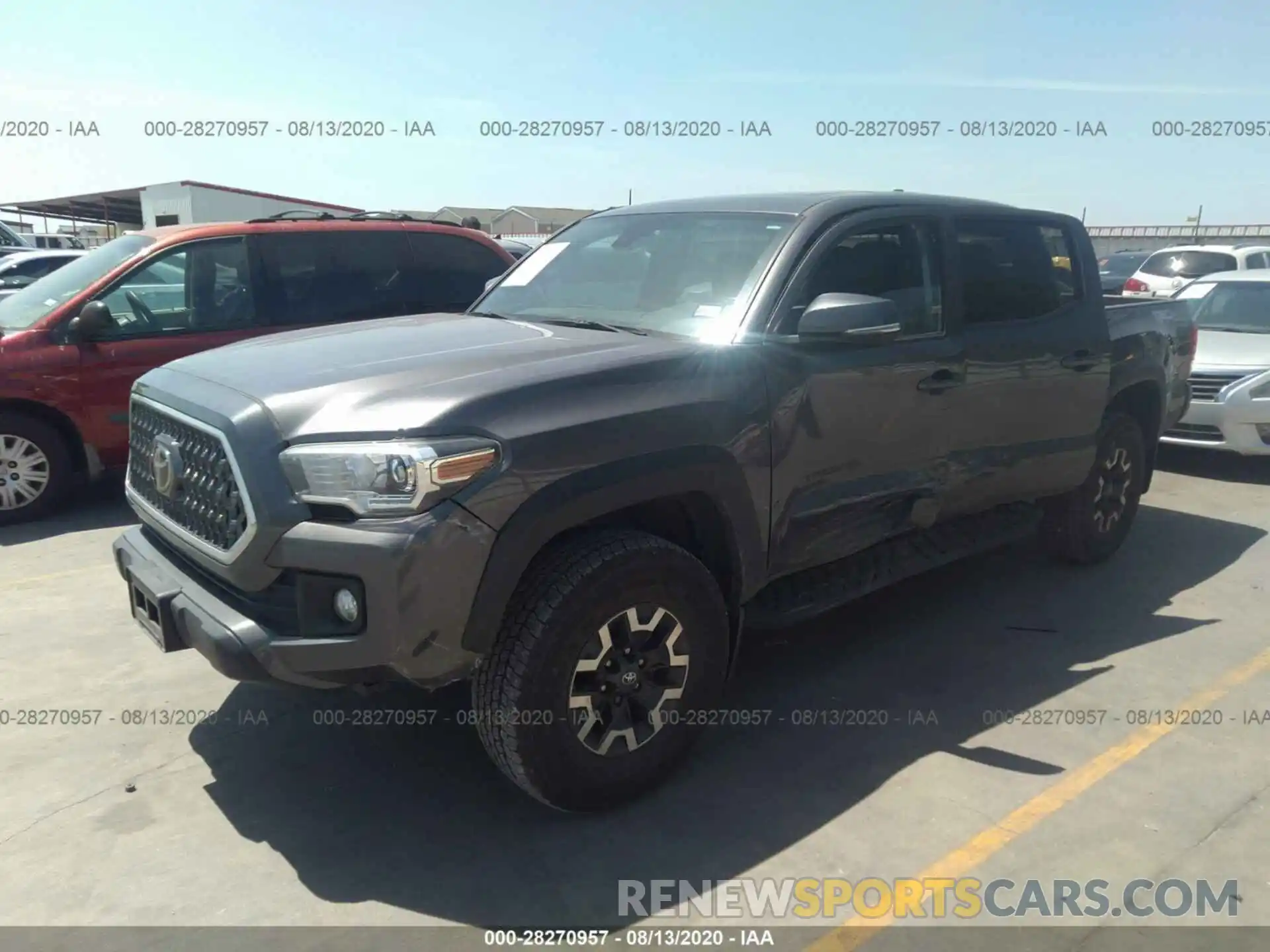 2 Photograph of a damaged car 5TFCZ5AN3KX202741 TOYOTA TACOMA 4WD 2019