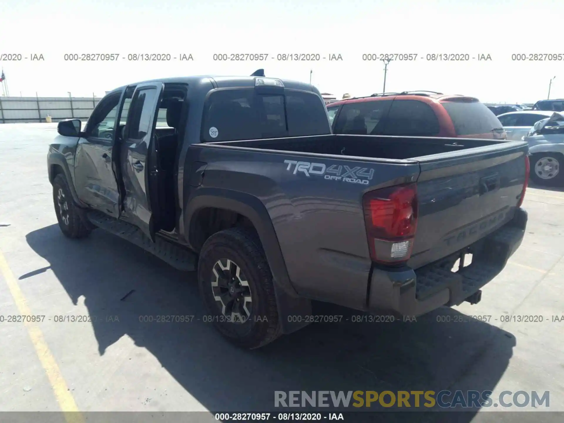 3 Photograph of a damaged car 5TFCZ5AN3KX202741 TOYOTA TACOMA 4WD 2019