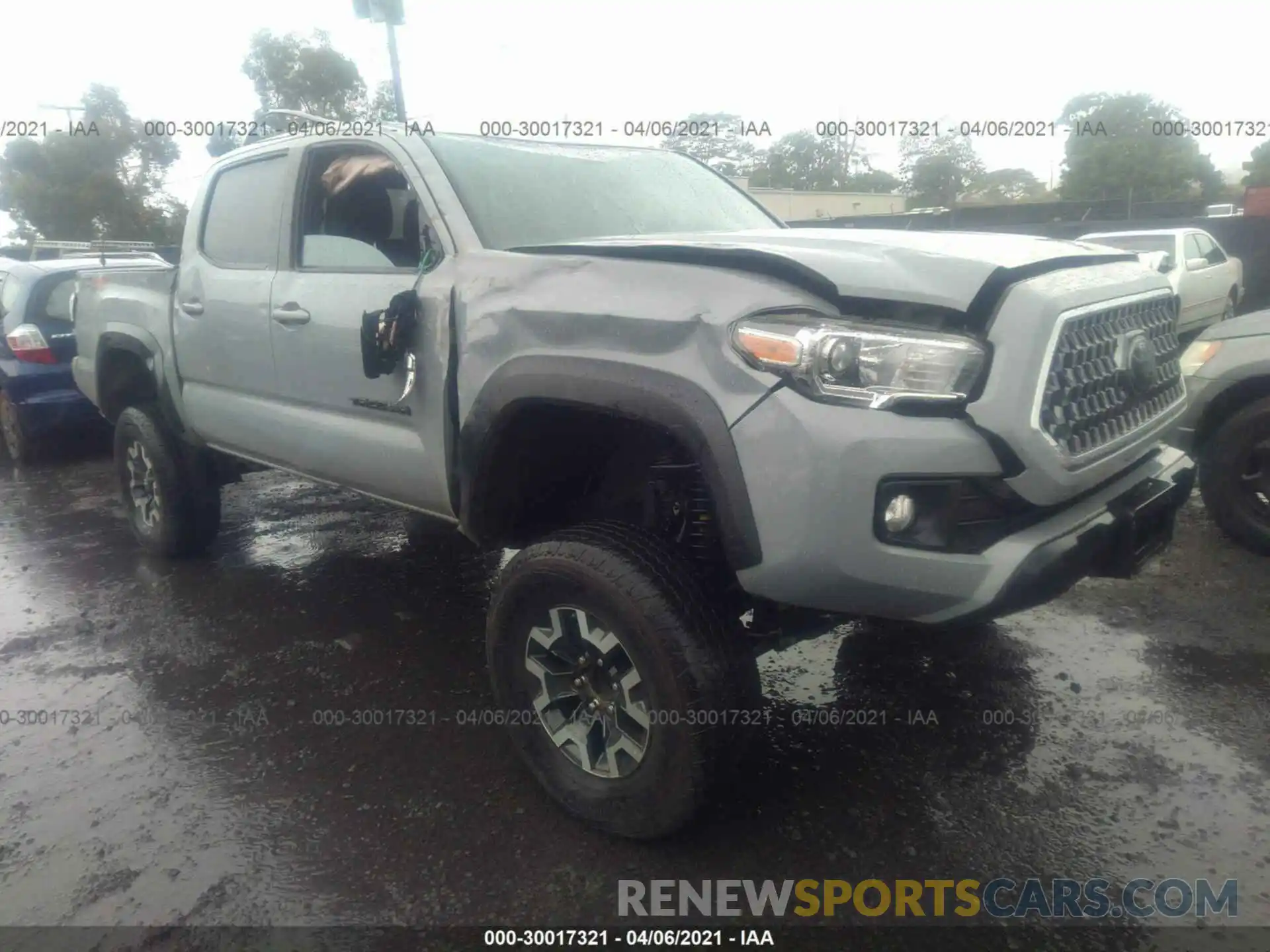 1 Photograph of a damaged car 5TFCZ5AN5KX194299 TOYOTA TACOMA 4WD 2019