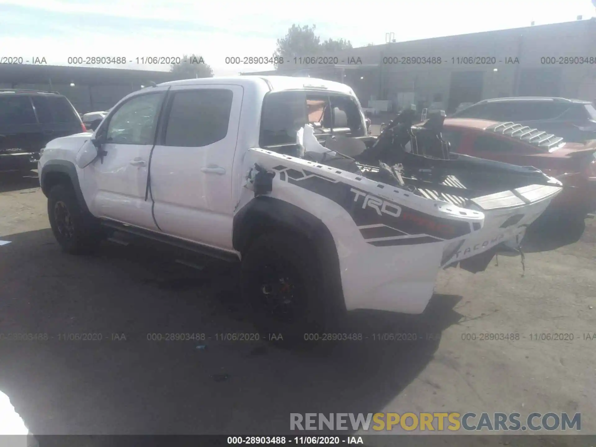 3 Photograph of a damaged car 5TFCZ5AN5KX198367 TOYOTA TACOMA 4WD 2019