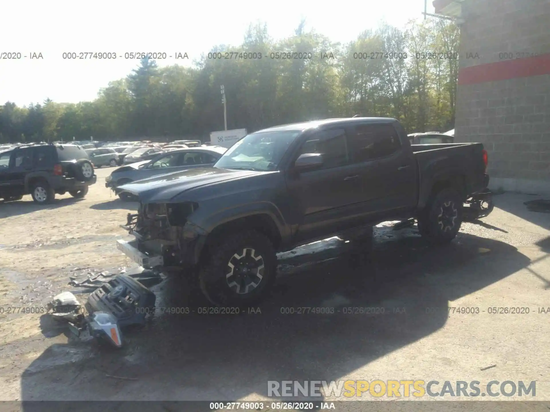 2 Photograph of a damaged car 5TFCZ5AN6KX180539 TOYOTA TACOMA 4WD 2019