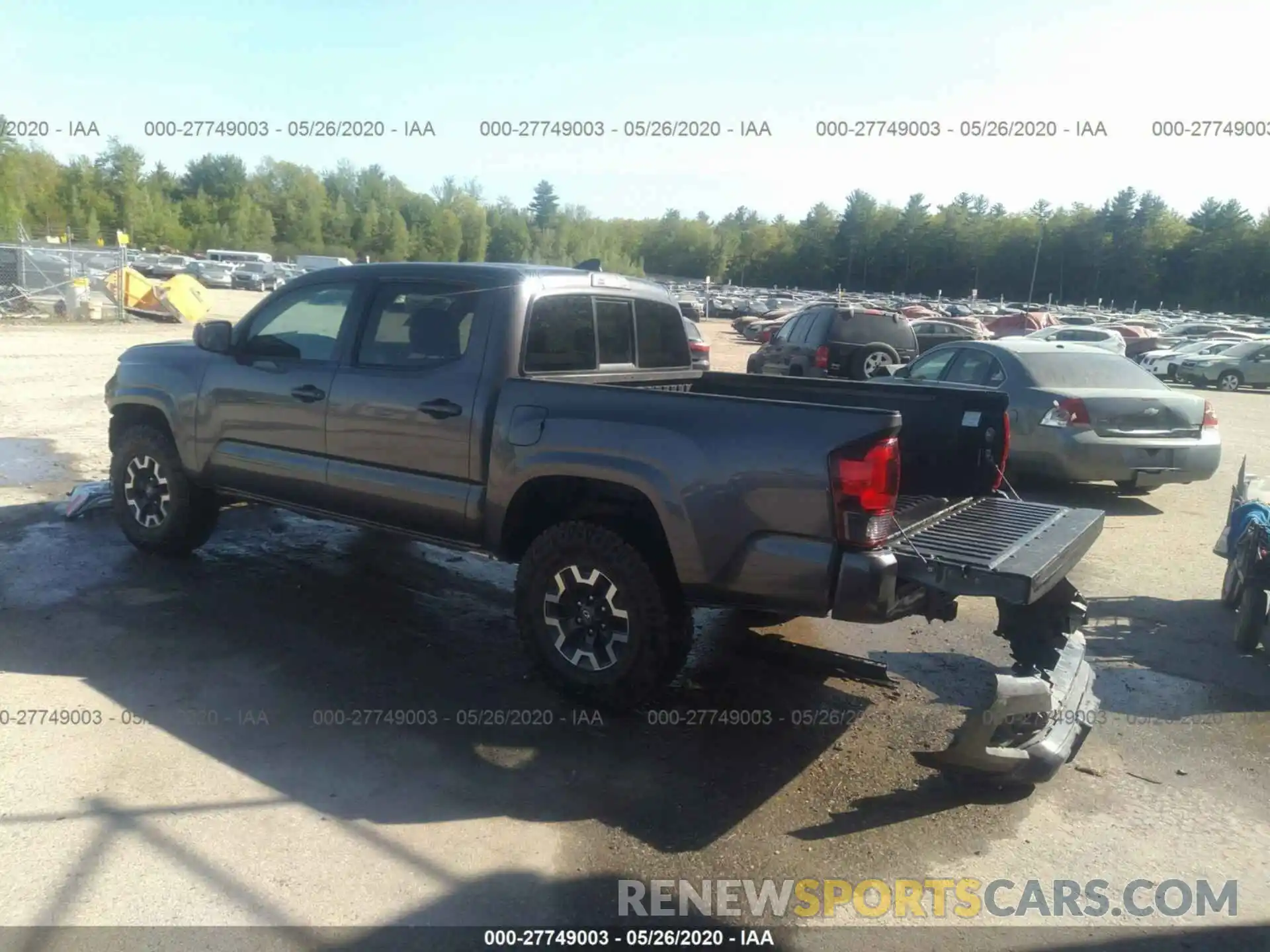 3 Photograph of a damaged car 5TFCZ5AN6KX180539 TOYOTA TACOMA 4WD 2019