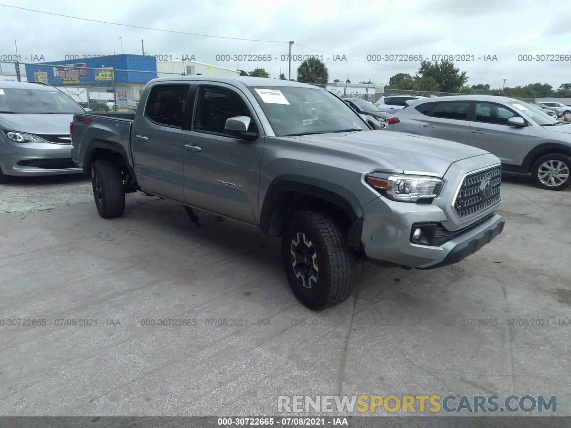 1 Photograph of a damaged car 5TFCZ5AN6KX191749 TOYOTA TACOMA 4WD 2019