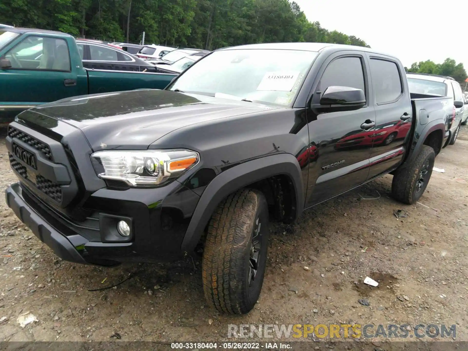 2 Photograph of a damaged car 5TFCZ5AN6KX192044 TOYOTA TACOMA 4WD 2019