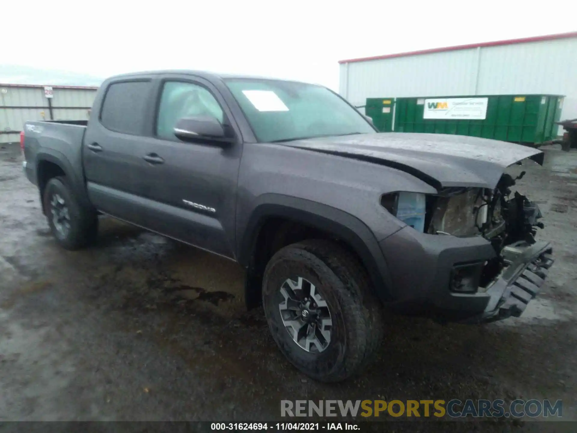 1 Photograph of a damaged car 5TFCZ5AN6KX210283 TOYOTA TACOMA 4WD 2019