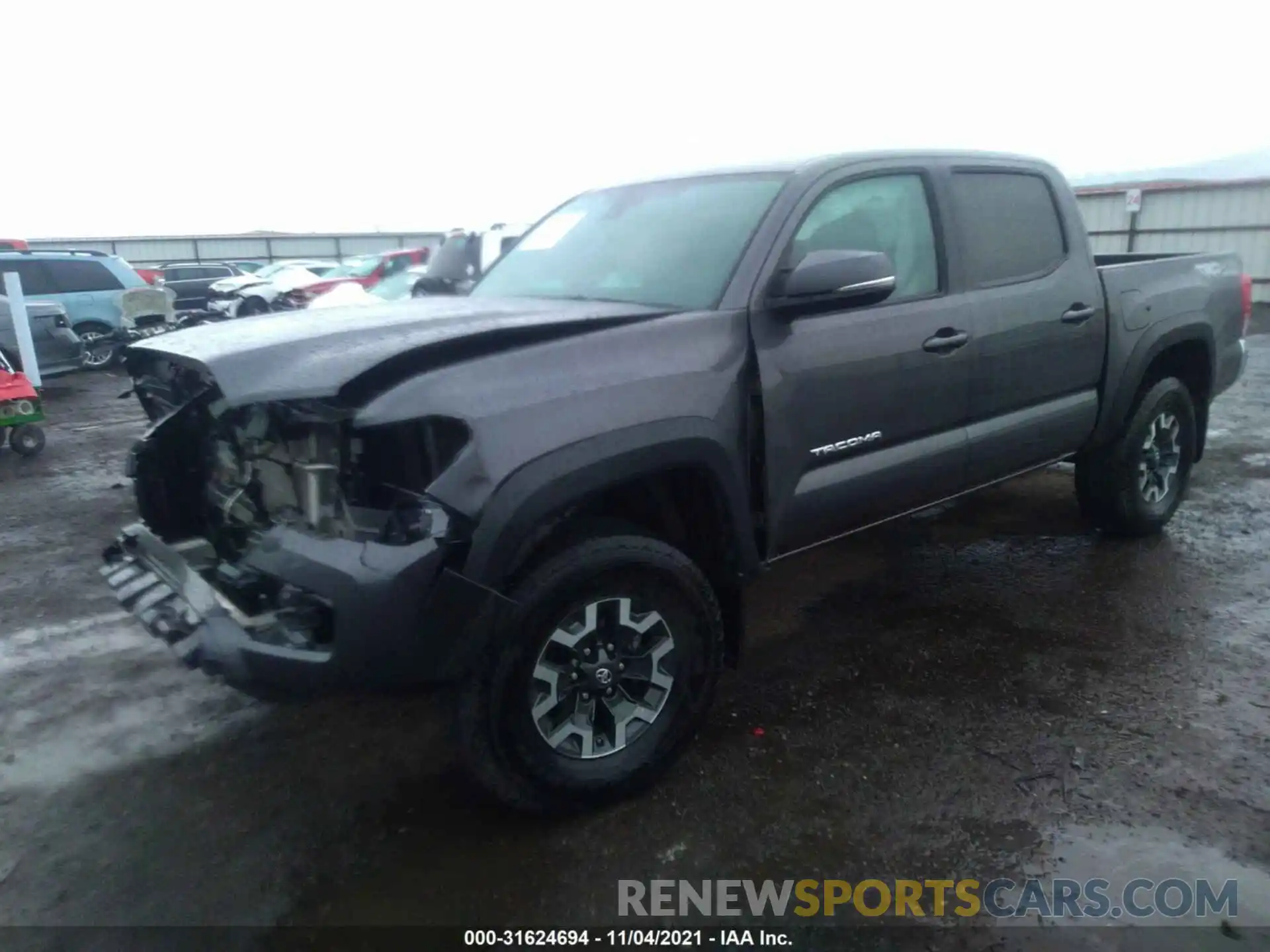 2 Photograph of a damaged car 5TFCZ5AN6KX210283 TOYOTA TACOMA 4WD 2019