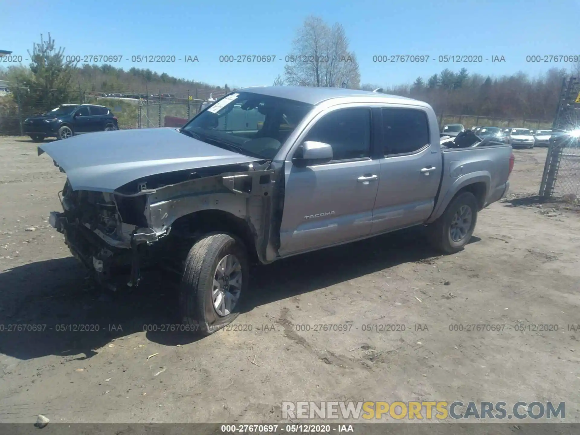 2 Photograph of a damaged car 5TFCZ5AN7KX181571 TOYOTA TACOMA 4WD 2019