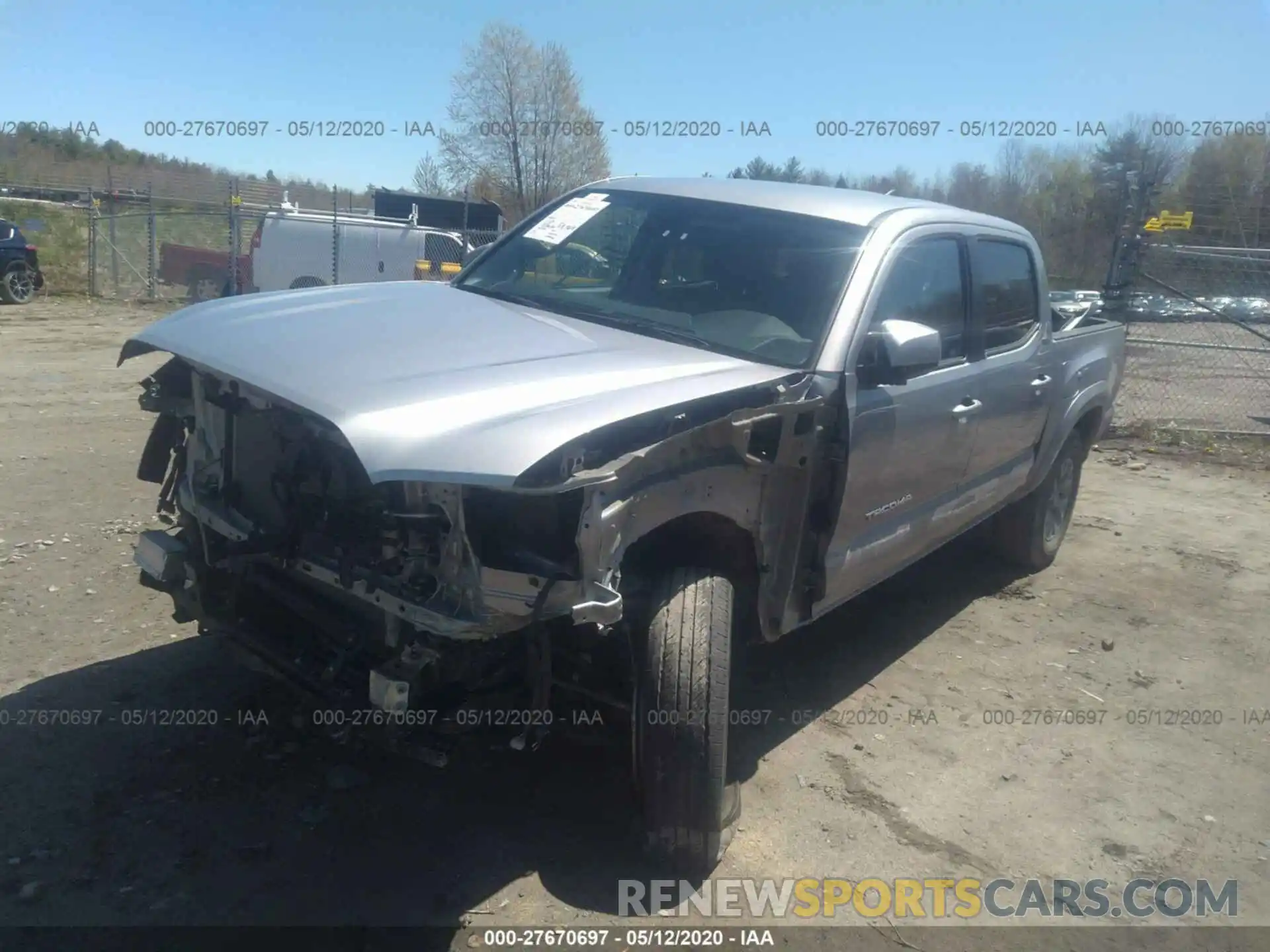 6 Photograph of a damaged car 5TFCZ5AN7KX181571 TOYOTA TACOMA 4WD 2019