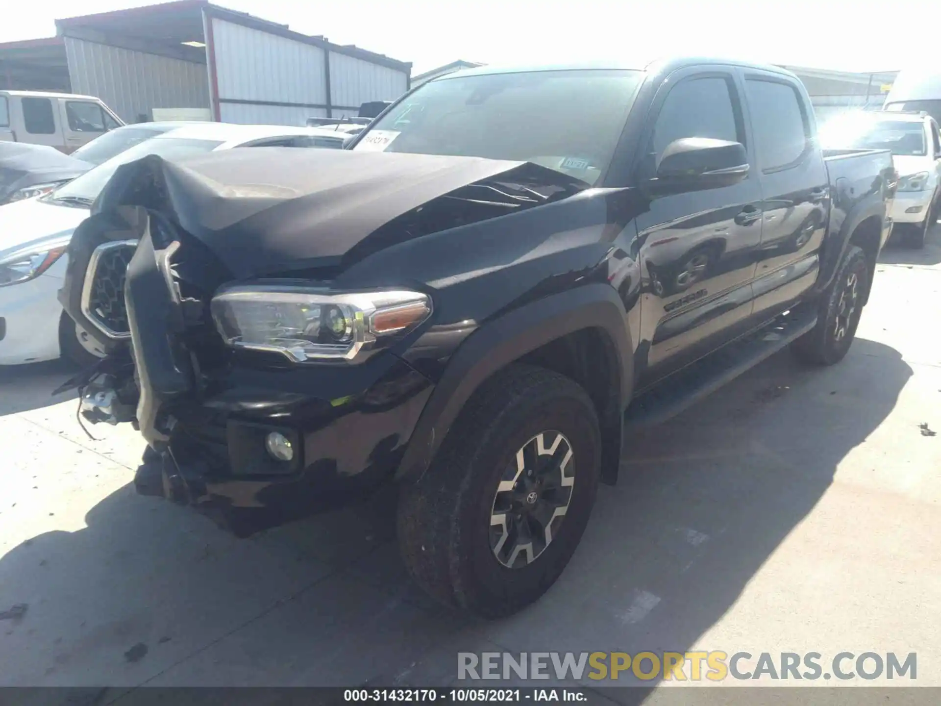 2 Photograph of a damaged car 5TFCZ5AN7KX196247 TOYOTA TACOMA 4WD 2019