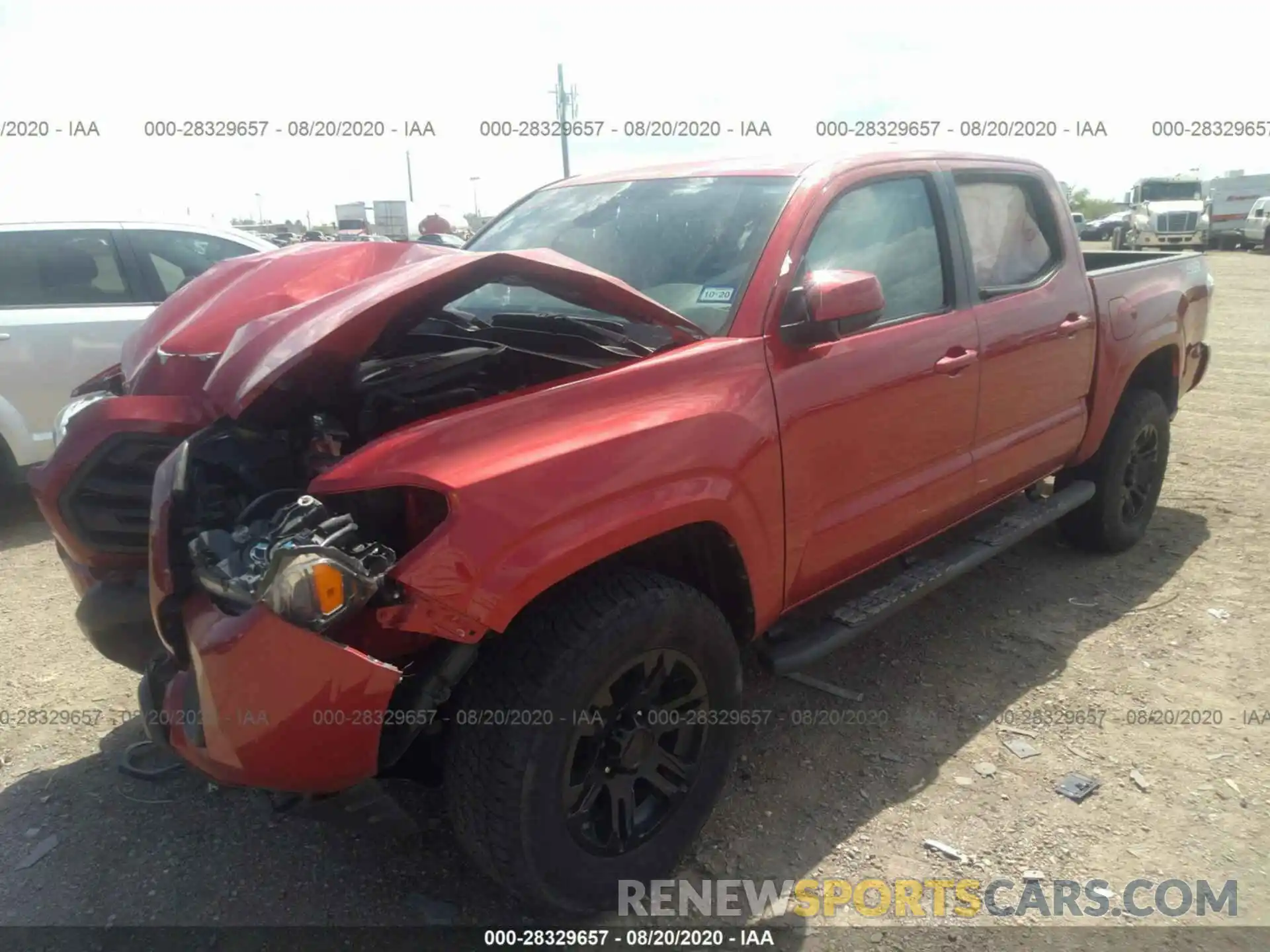 2 Photograph of a damaged car 5TFCZ5AN9KX169342 TOYOTA TACOMA 4WD 2019