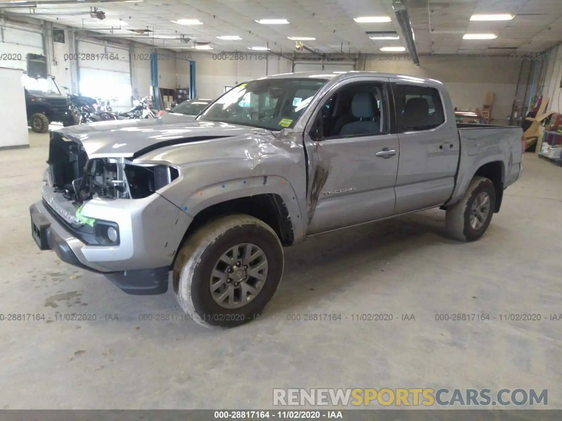 2 Photograph of a damaged car 5TFCZ5AN9KX176551 TOYOTA TACOMA 4WD 2019