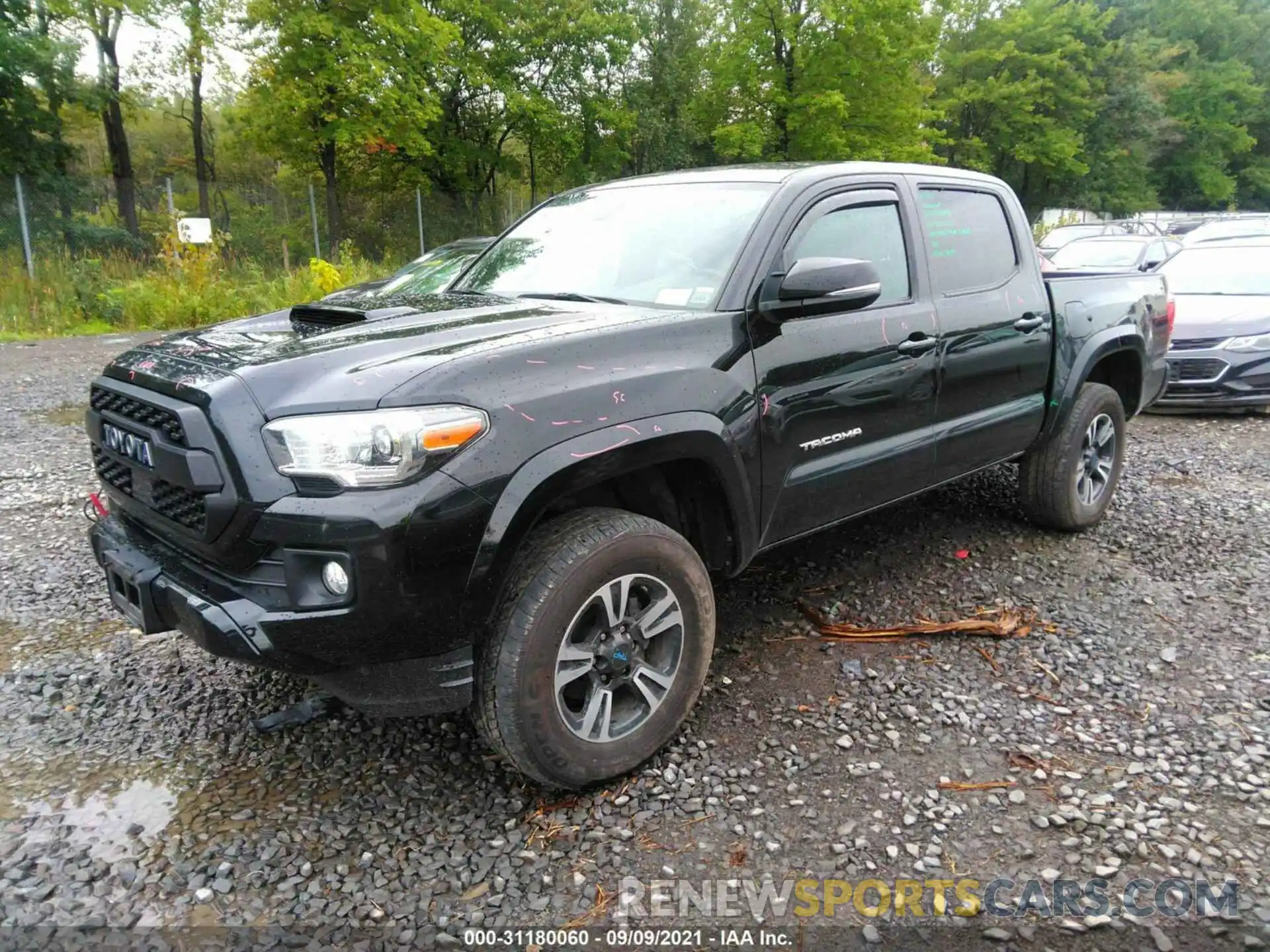 2 Photograph of a damaged car 5TFCZ5AN9KX190045 TOYOTA TACOMA 4WD 2019