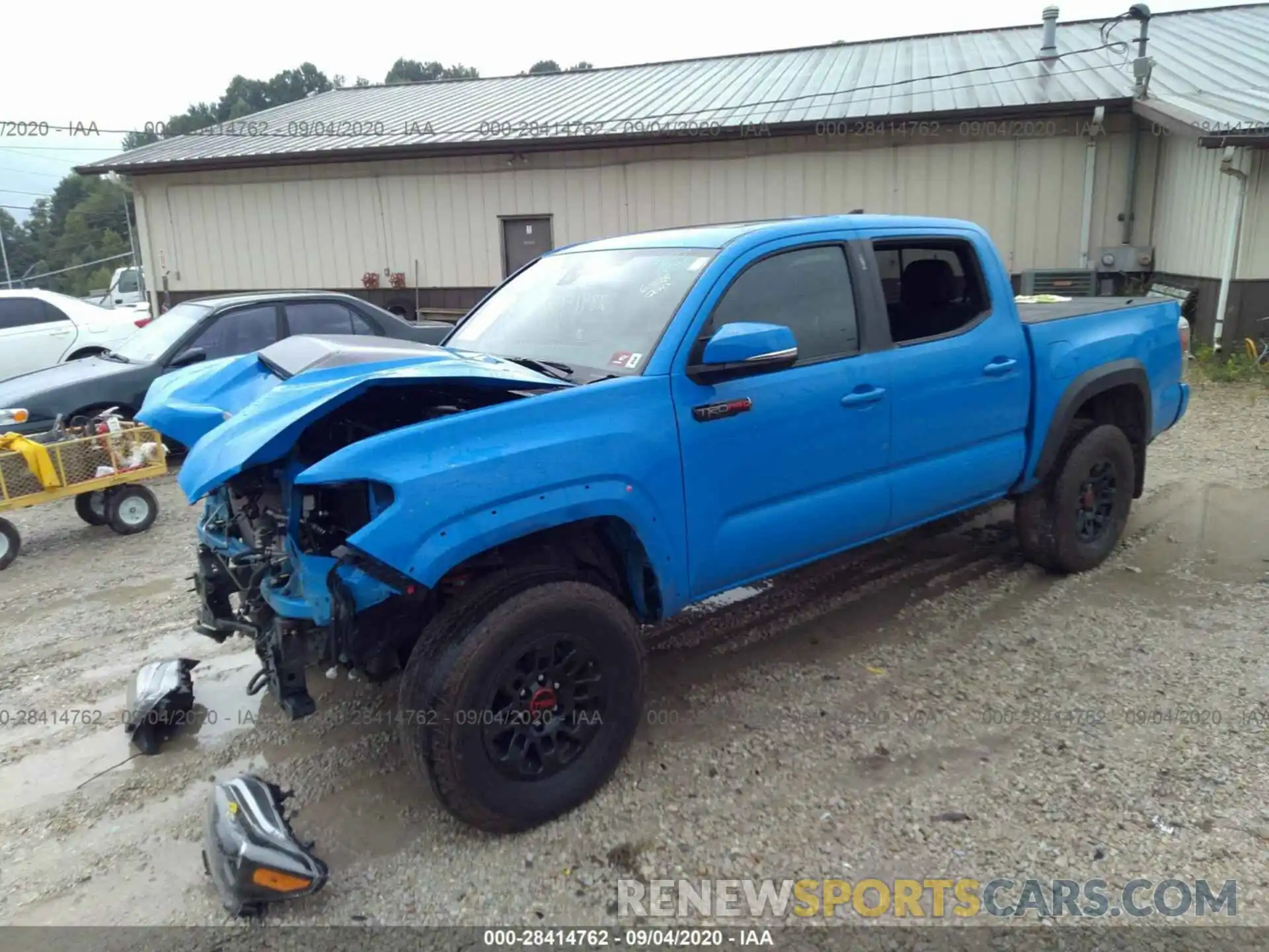 2 Photograph of a damaged car 5TFCZ5AN9KX198274 TOYOTA TACOMA 4WD 2019