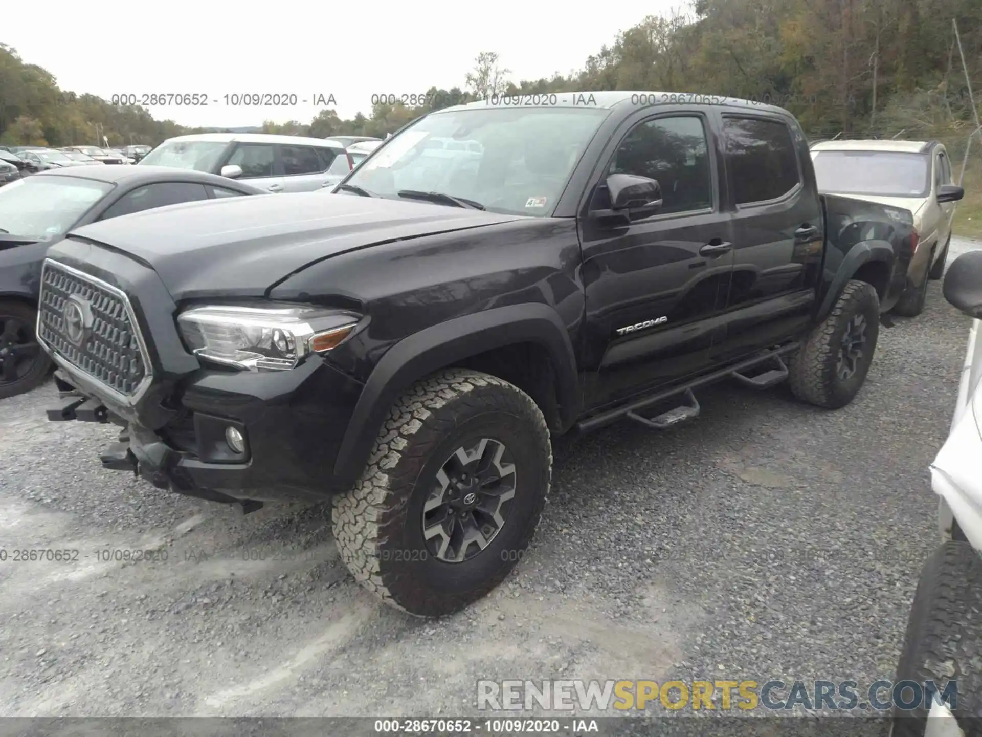 2 Photograph of a damaged car 5TFCZ5ANXKX168037 TOYOTA TACOMA 4WD 2019