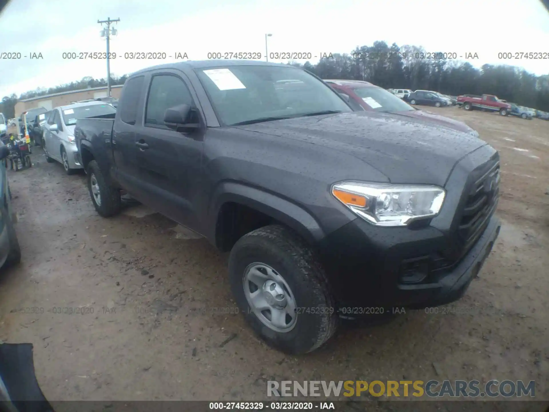 1 Photograph of a damaged car 5TFSX5EN1KX064564 TOYOTA TACOMA 4WD 2019