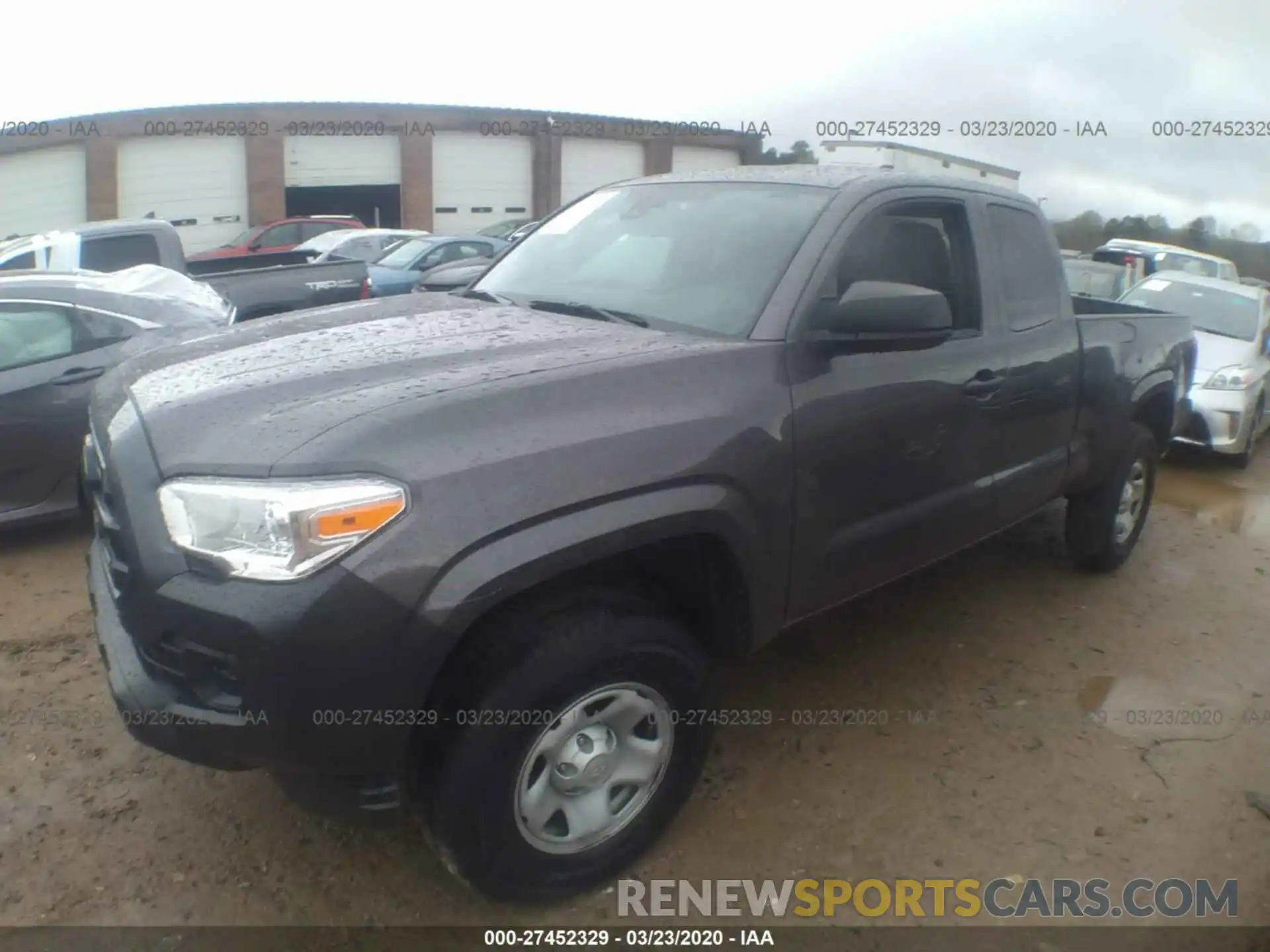 2 Photograph of a damaged car 5TFSX5EN1KX064564 TOYOTA TACOMA 4WD 2019