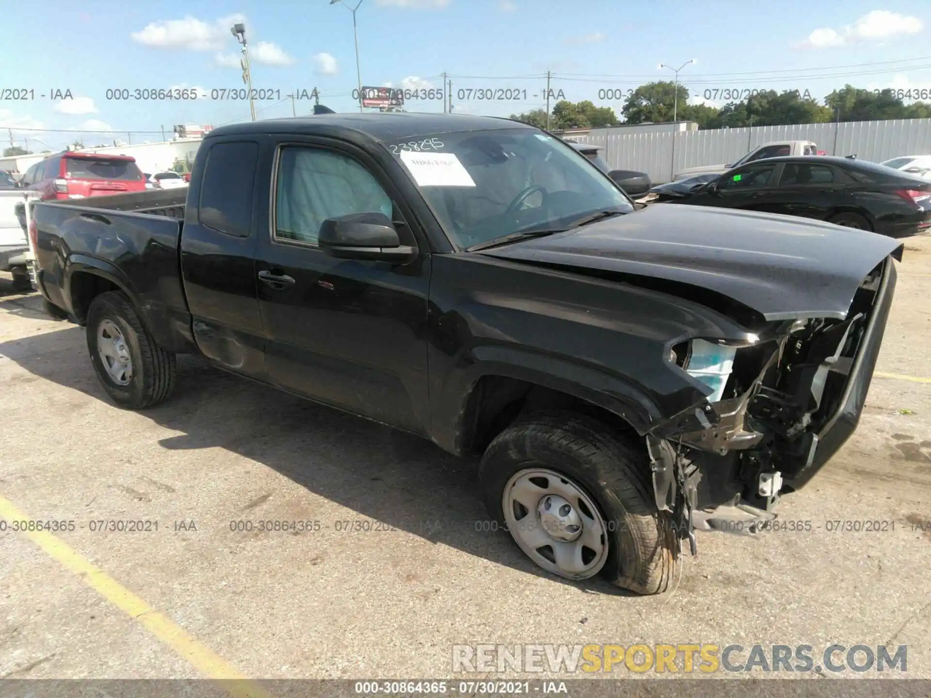 1 Photograph of a damaged car 5TFSX5EN1KX067674 TOYOTA TACOMA 4WD 2019