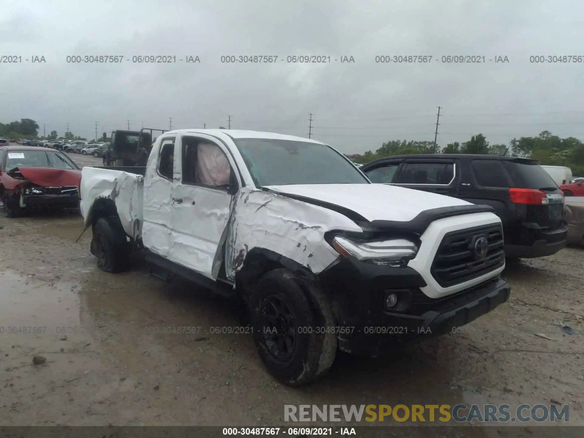 1 Photograph of a damaged car 5TFSX5EN3KX068521 TOYOTA TACOMA 4WD 2019