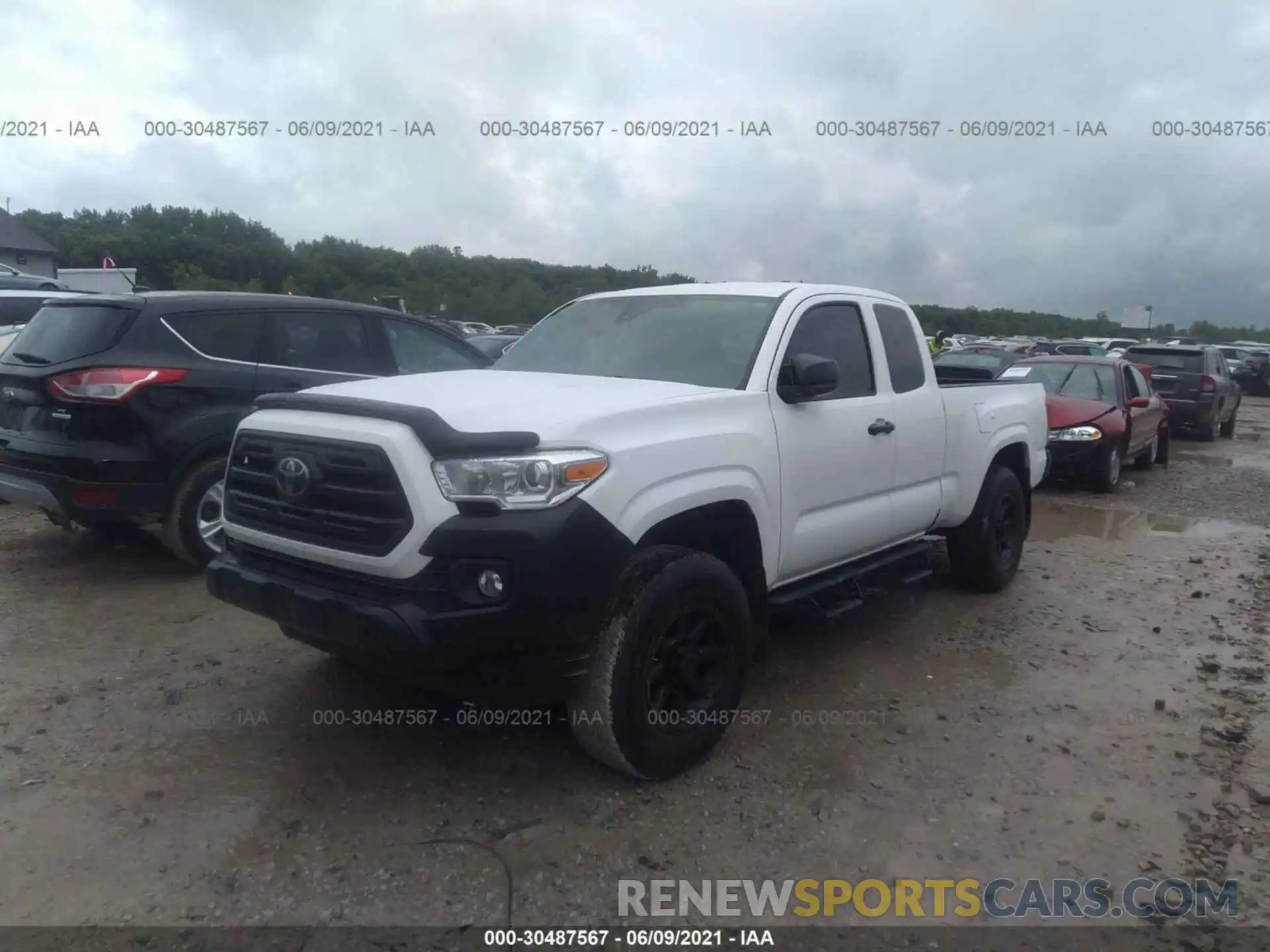 2 Фотография поврежденного автомобиля 5TFSX5EN3KX068521 TOYOTA TACOMA 4WD 2019