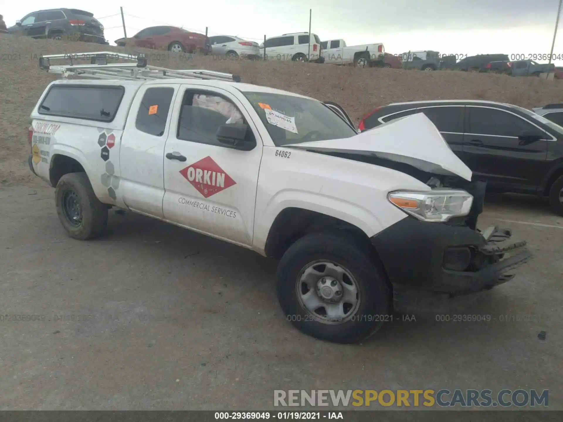 1 Photograph of a damaged car 5TFSX5EN5KX064499 TOYOTA TACOMA 4WD 2019