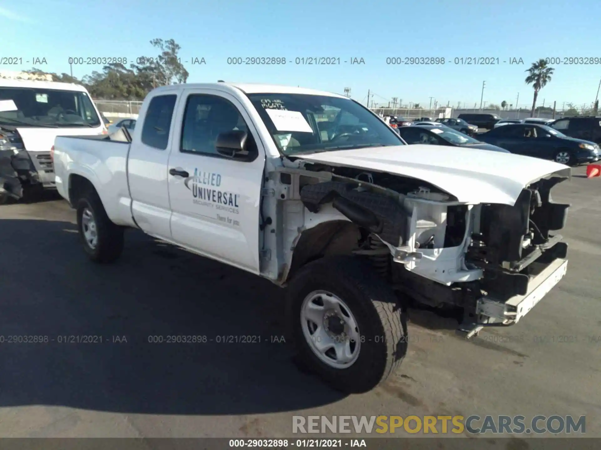 1 Photograph of a damaged car 5TFSX5EN6KX066651 TOYOTA TACOMA 4WD 2019