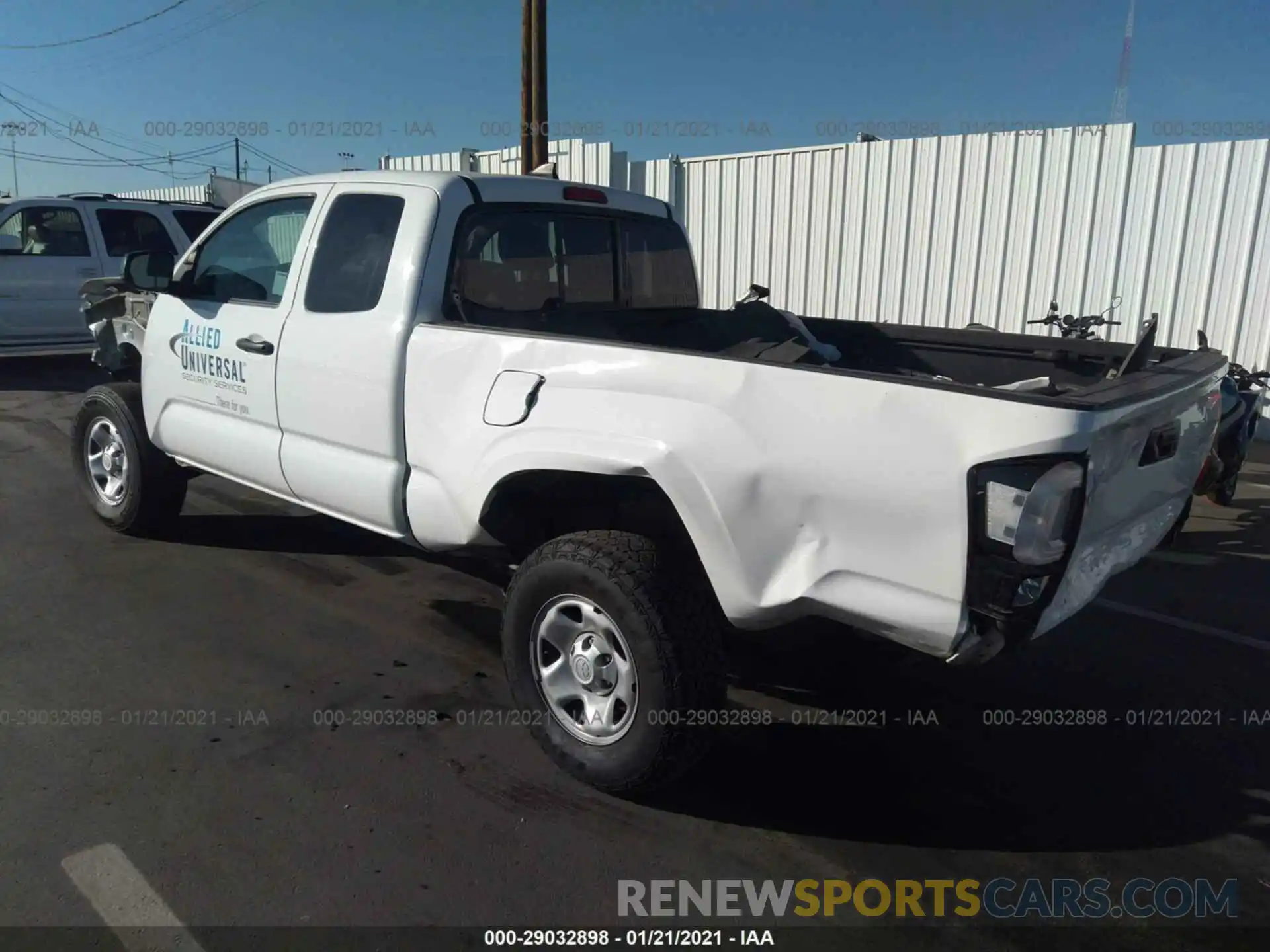 3 Photograph of a damaged car 5TFSX5EN6KX066651 TOYOTA TACOMA 4WD 2019