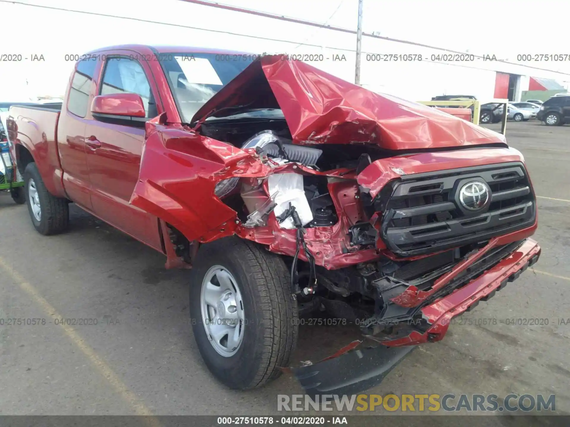 6 Photograph of a damaged car 5TFSX5EN6KX070991 TOYOTA TACOMA 4WD 2019