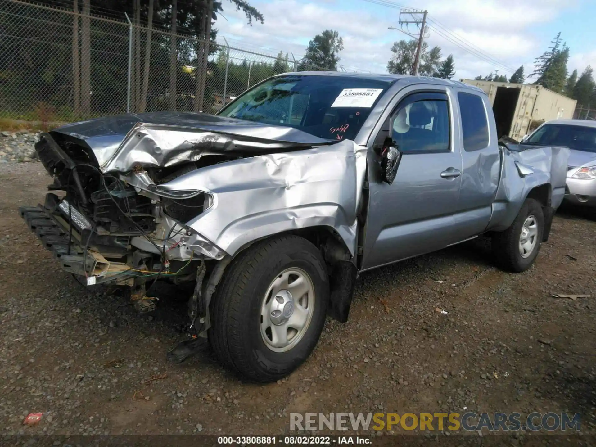 2 Photograph of a damaged car 5TFSX5EN8KX070331 TOYOTA TACOMA 4WD 2019