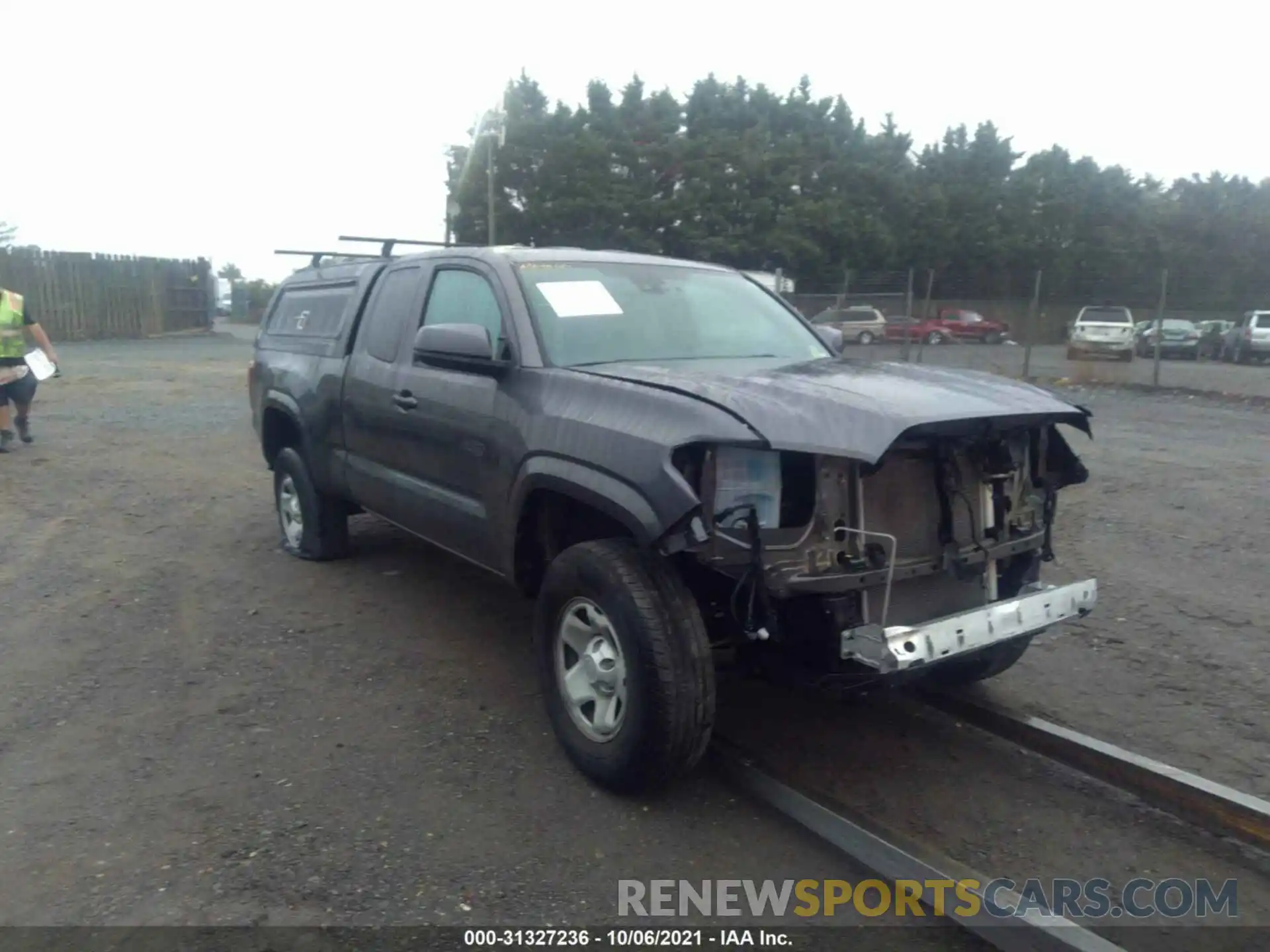 1 Photograph of a damaged car 5TFSX5ENXKX063882 TOYOTA TACOMA 4WD 2019