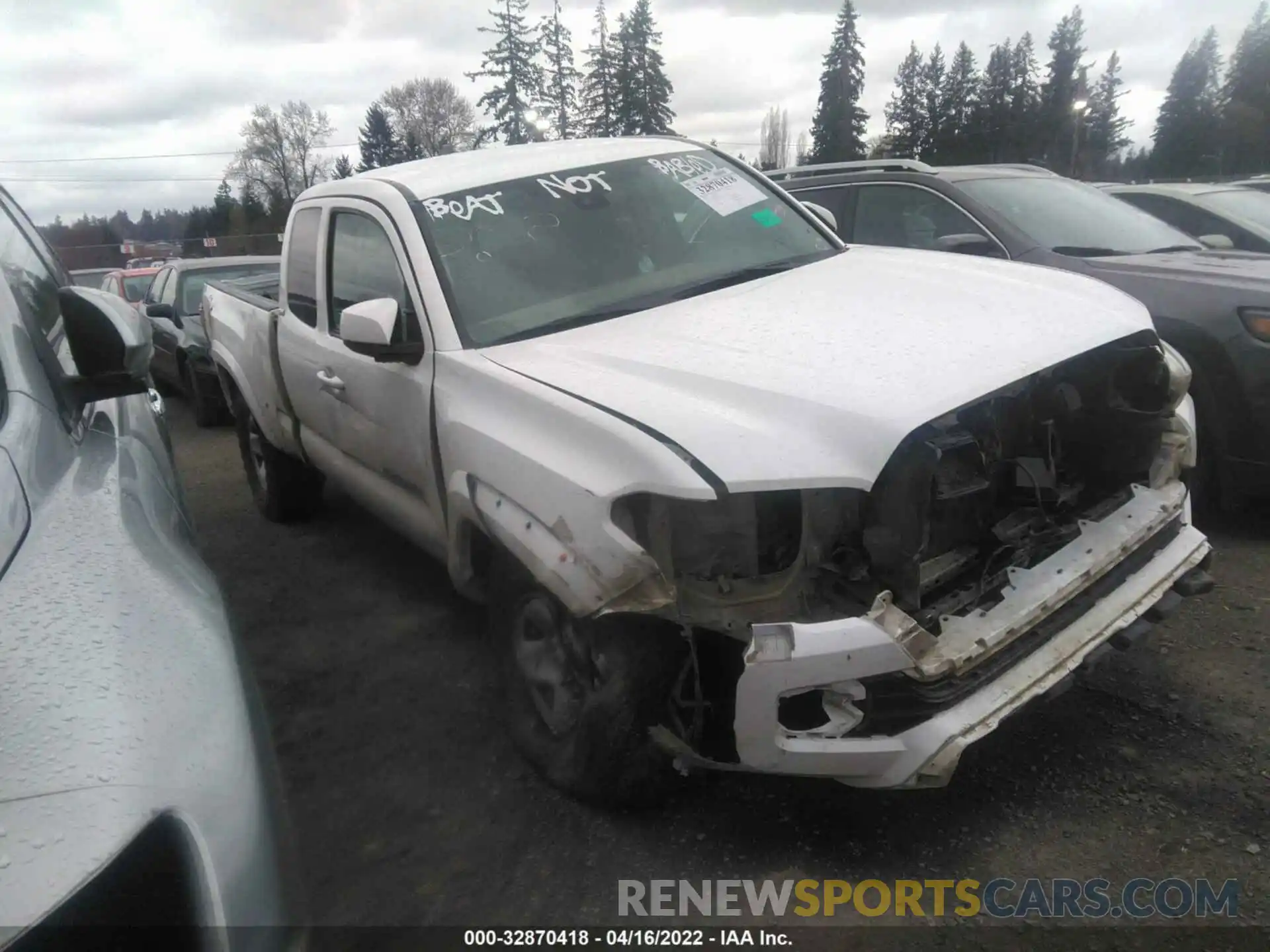 1 Photograph of a damaged car 5TFSX5ENXKX070914 TOYOTA TACOMA 4WD 2019