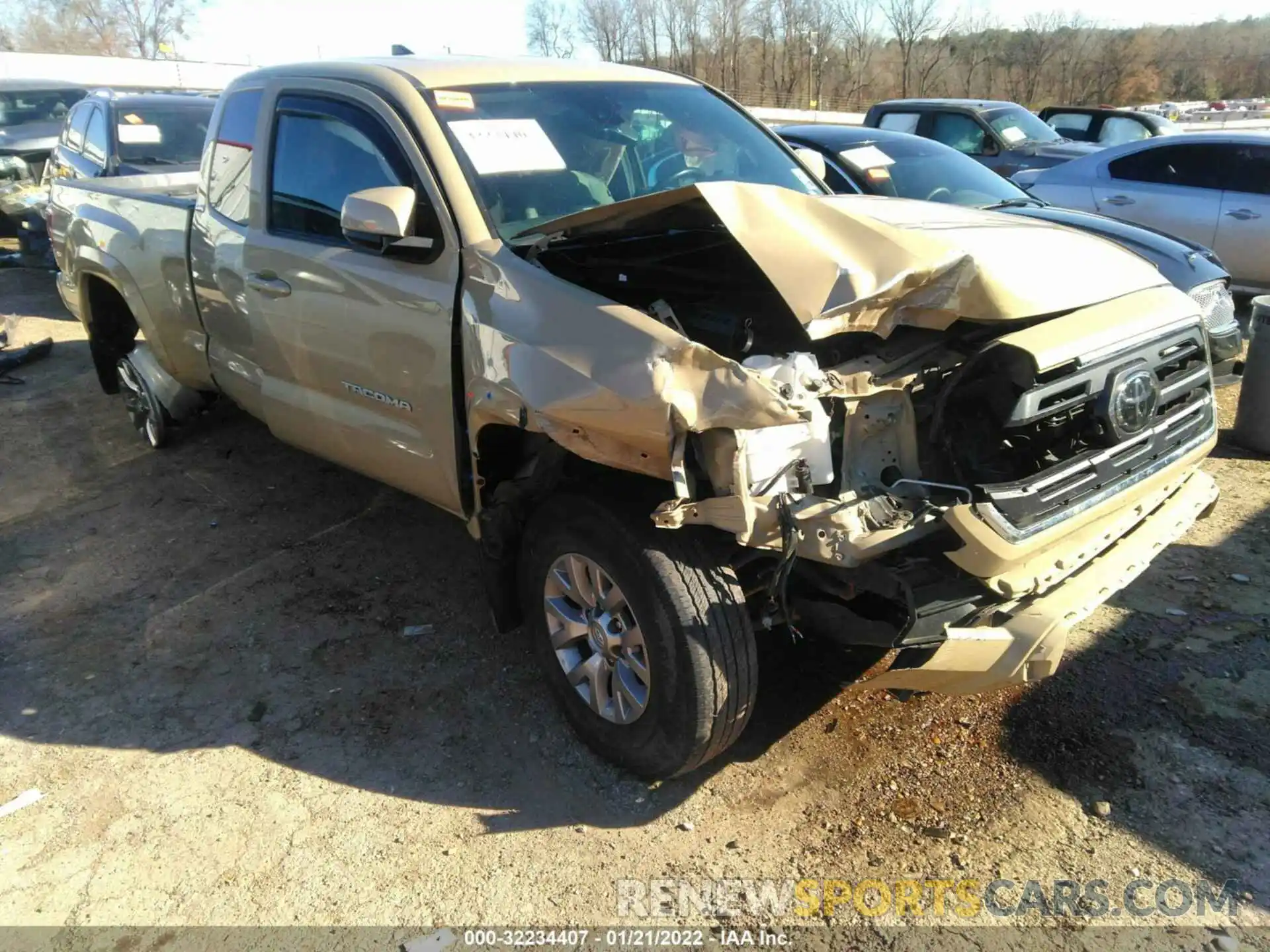 1 Photograph of a damaged car 5TFSZ5AN0KX170536 TOYOTA TACOMA 4WD 2019