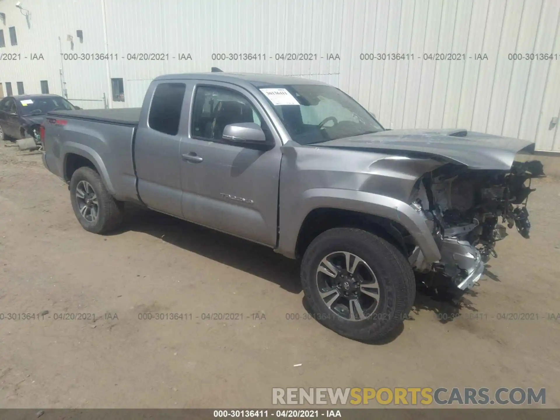 1 Photograph of a damaged car 5TFSZ5AN0KX195078 TOYOTA TACOMA 4WD 2019