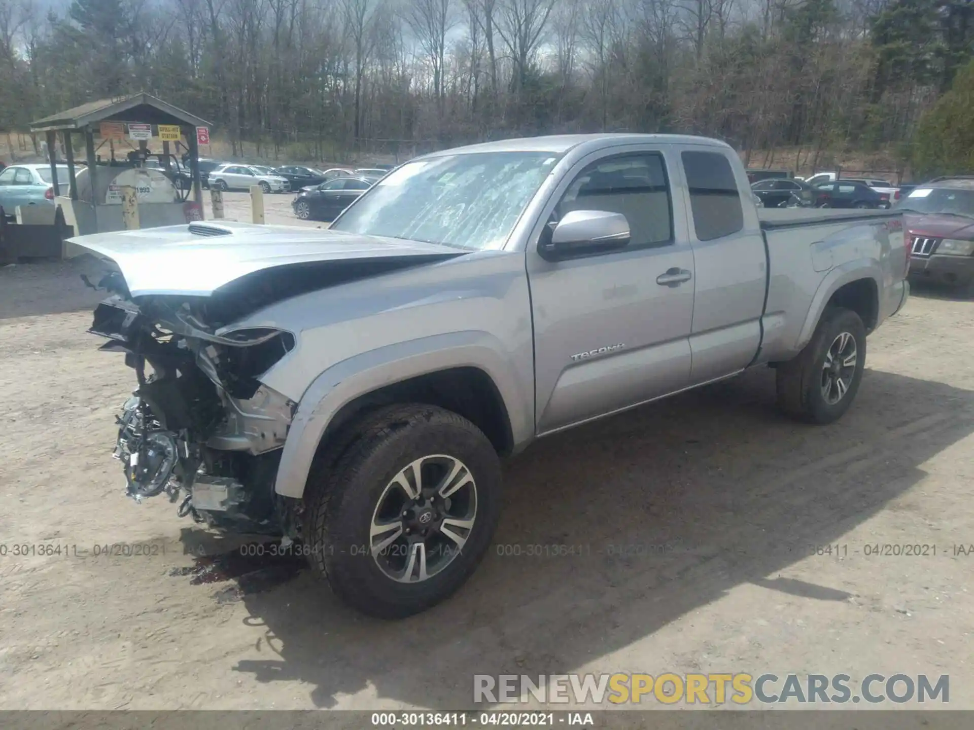 2 Photograph of a damaged car 5TFSZ5AN0KX195078 TOYOTA TACOMA 4WD 2019