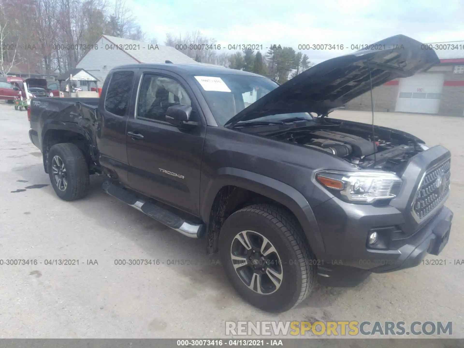 1 Photograph of a damaged car 5TFSZ5AN3KX193244 TOYOTA TACOMA 4WD 2019