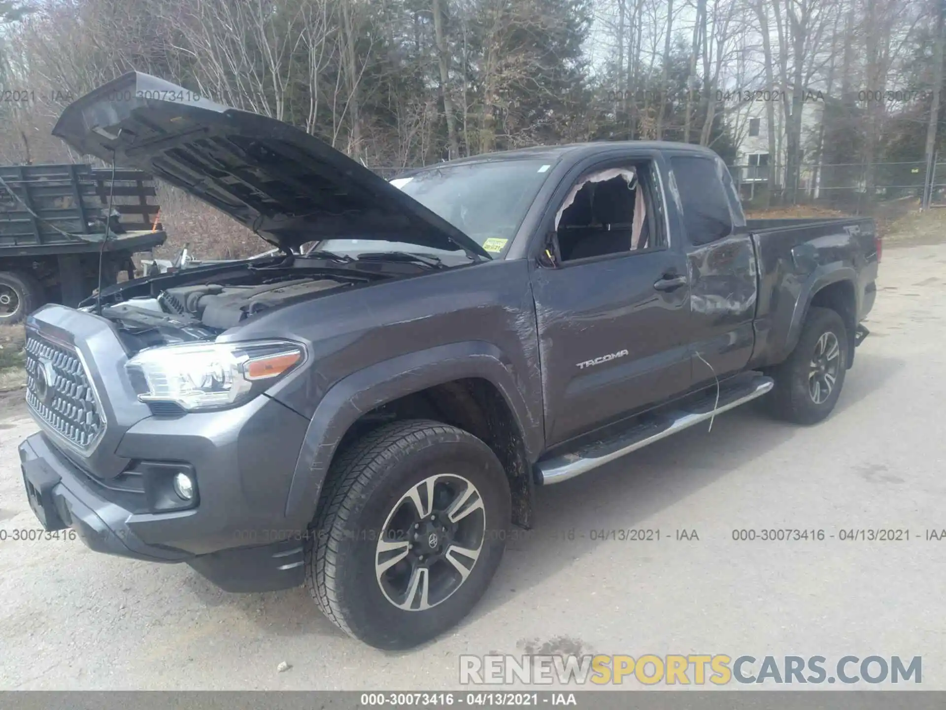 2 Photograph of a damaged car 5TFSZ5AN3KX193244 TOYOTA TACOMA 4WD 2019