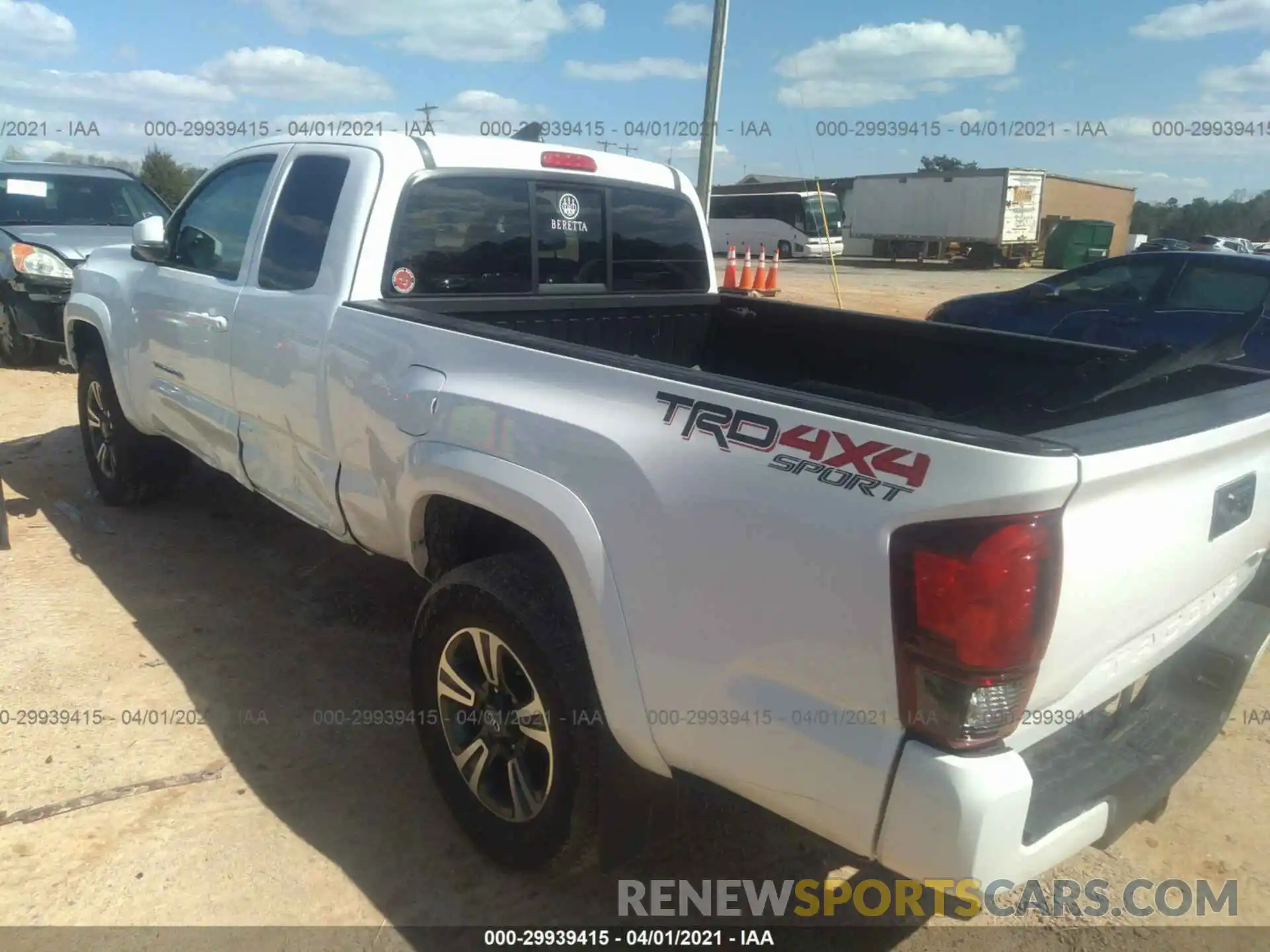 3 Photograph of a damaged car 5TFSZ5AN4KX173942 TOYOTA TACOMA 4WD 2019