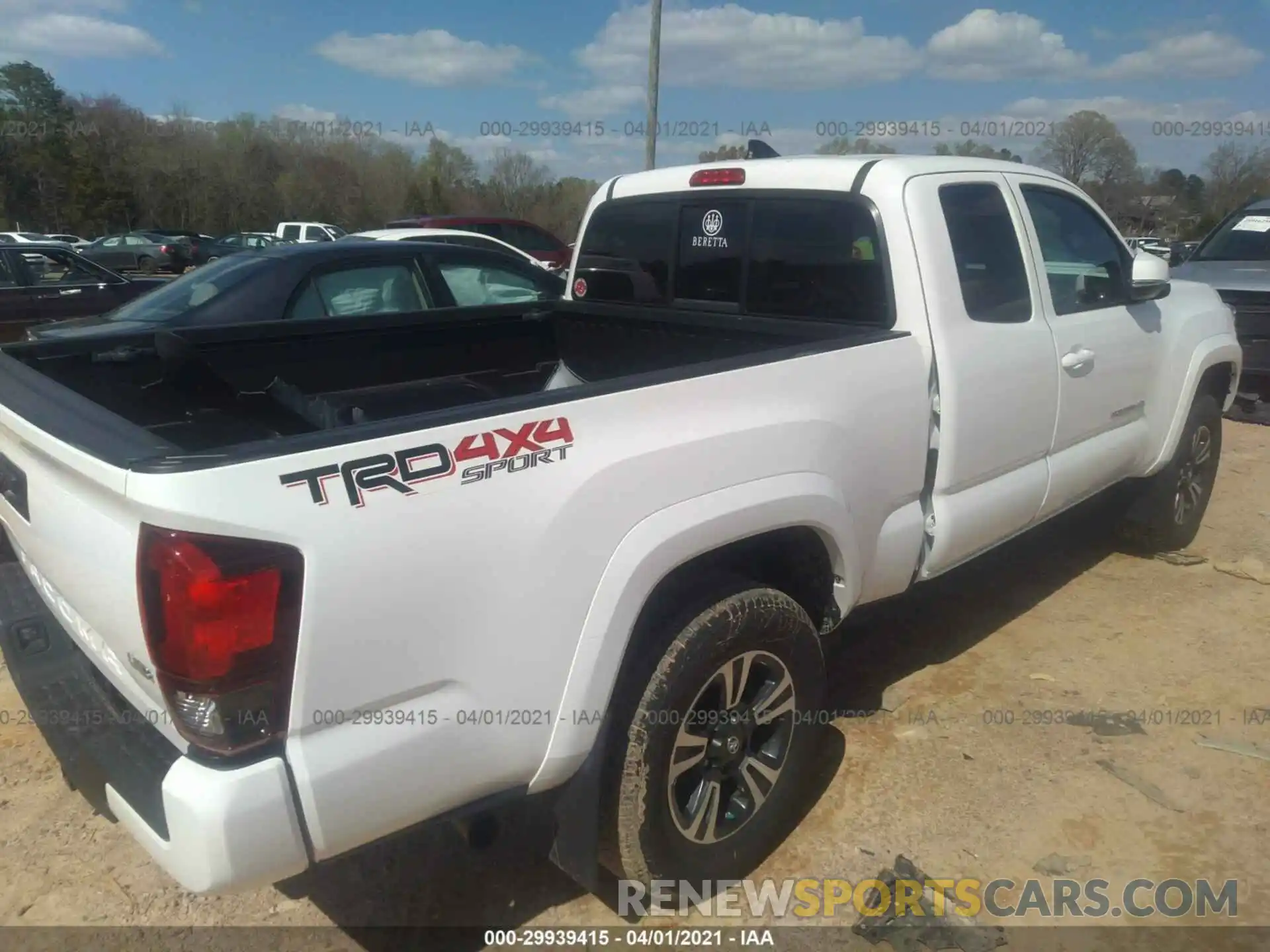 4 Photograph of a damaged car 5TFSZ5AN4KX173942 TOYOTA TACOMA 4WD 2019