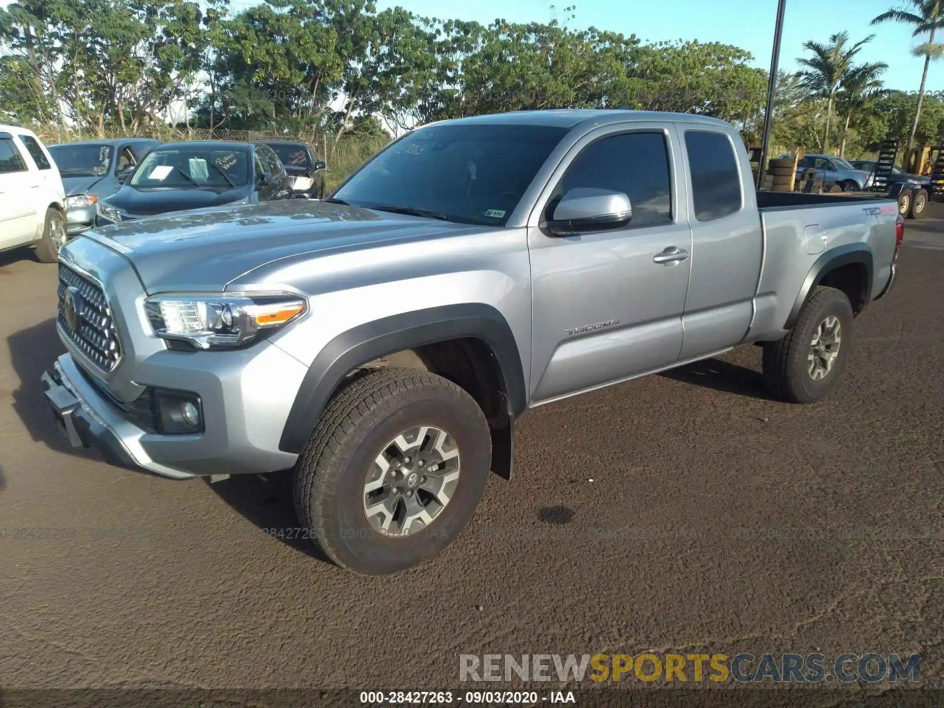 2 Photograph of a damaged car 5TFSZ5AN5KX208777 TOYOTA TACOMA 4WD 2019