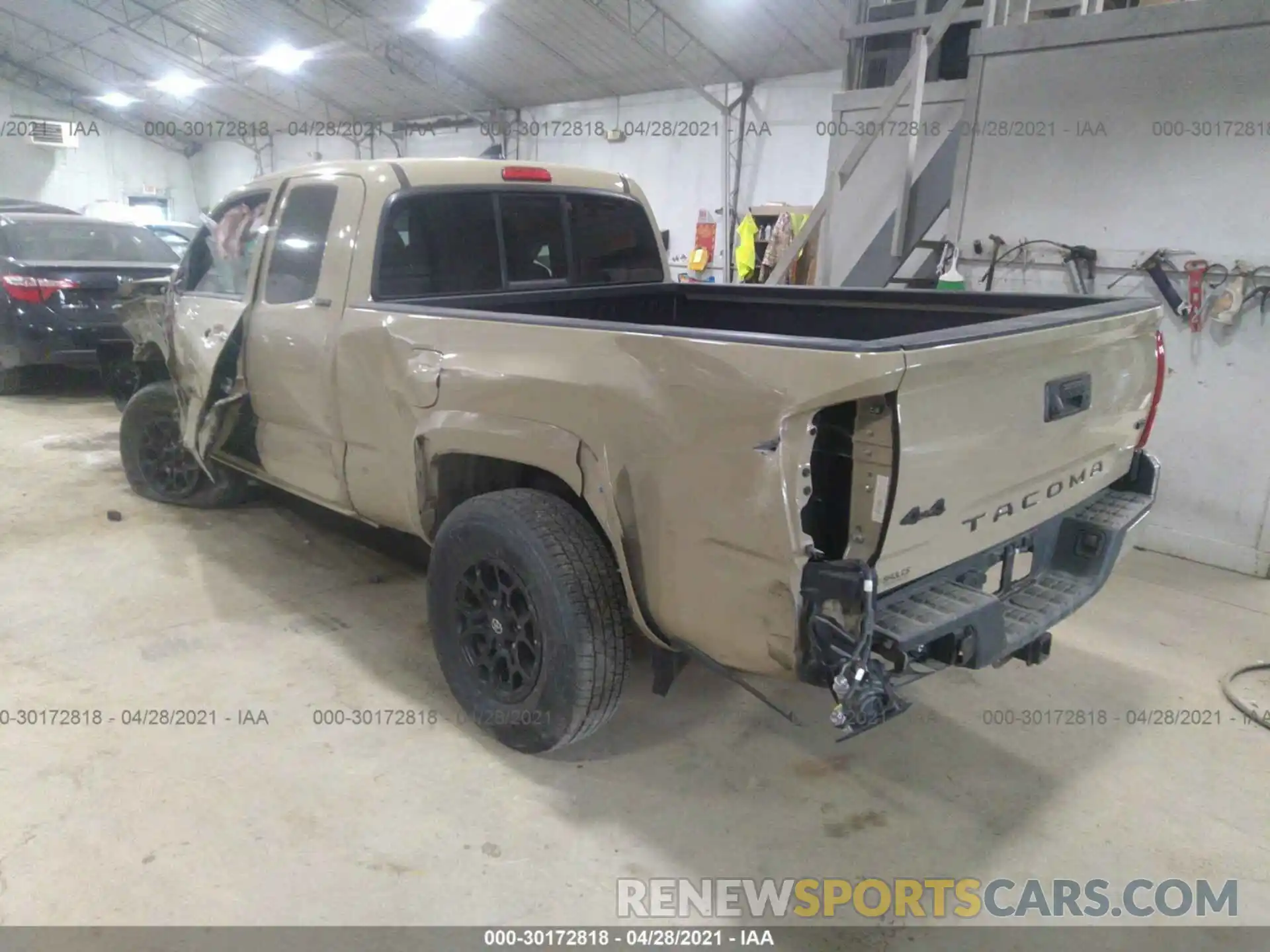 3 Photograph of a damaged car 5TFSZ5AN6KX176972 TOYOTA TACOMA 4WD 2019