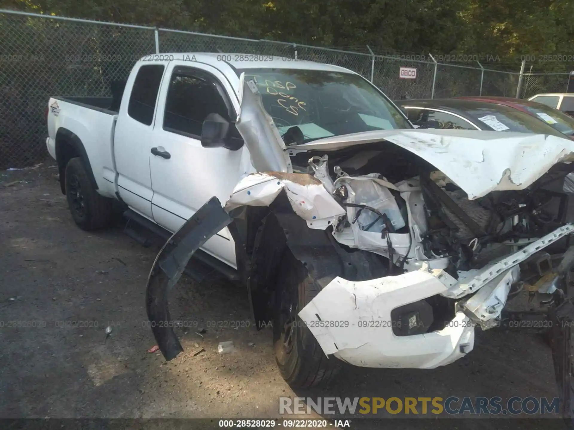 1 Photograph of a damaged car 5TFSZ5AN9KX183270 TOYOTA TACOMA 4WD 2019