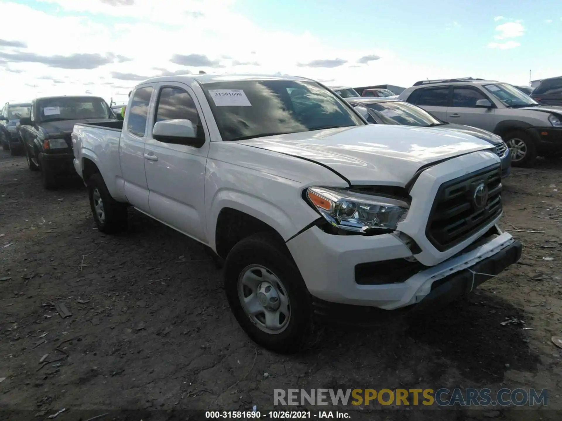 1 Photograph of a damaged car 5TFSZ5ANXKX168051 TOYOTA TACOMA 4WD 2019