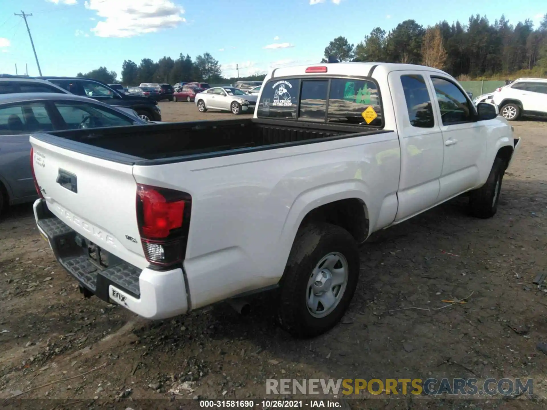 4 Photograph of a damaged car 5TFSZ5ANXKX168051 TOYOTA TACOMA 4WD 2019