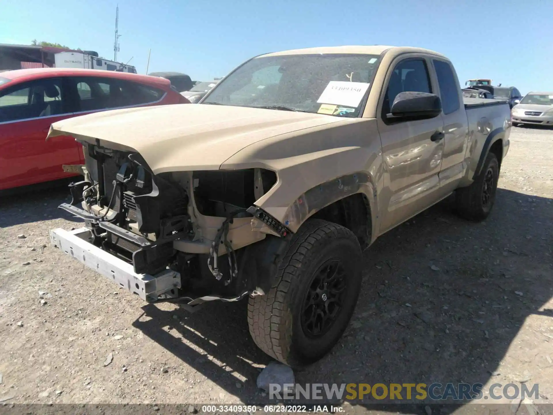 2 Photograph of a damaged car 5TFSZ5ANXKX176859 TOYOTA TACOMA 4WD 2019